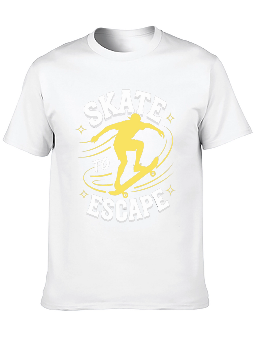 Skate To Escape Graphic Tee - Black