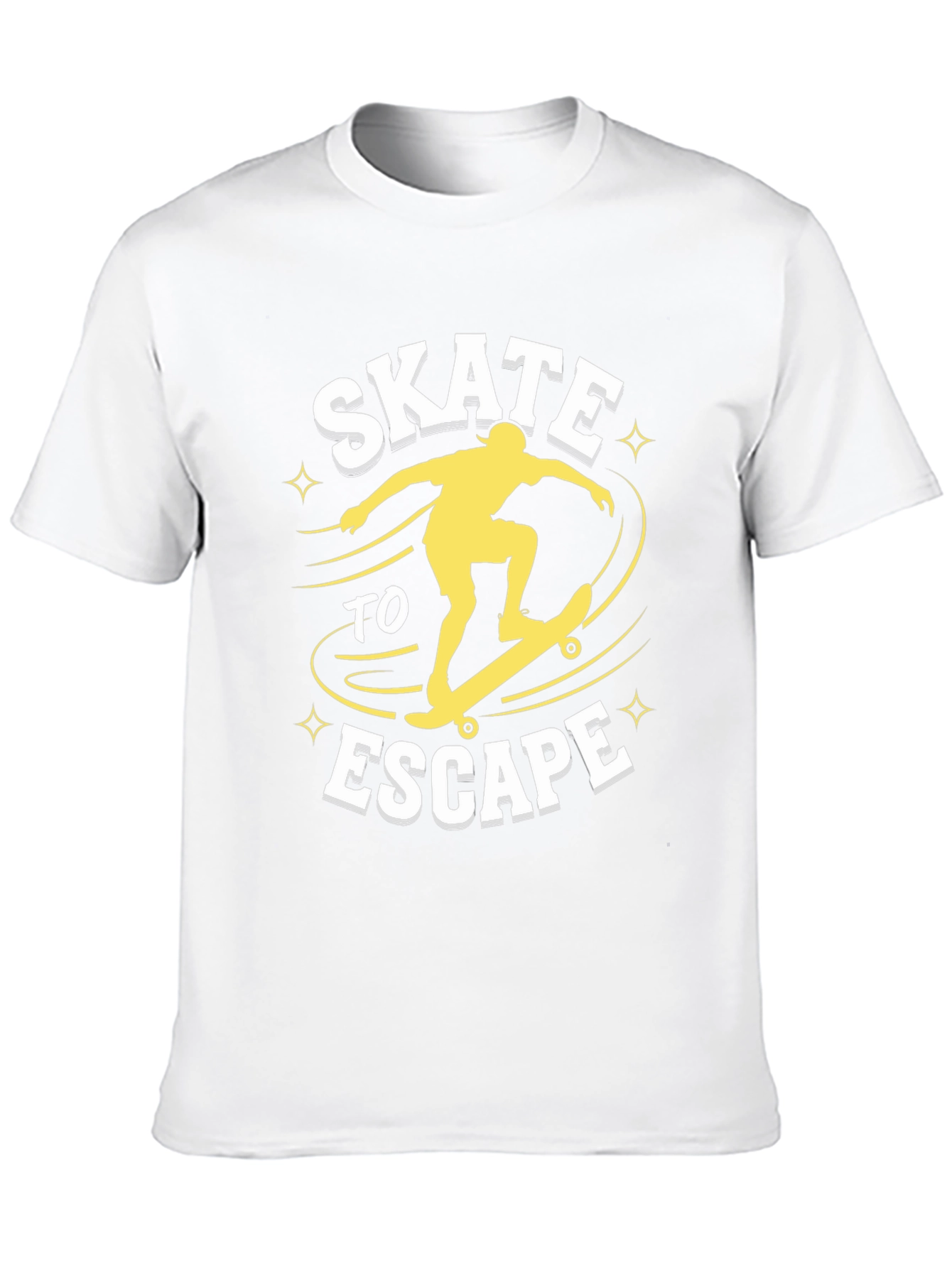 Skate To Escape Graphic Tee - Black