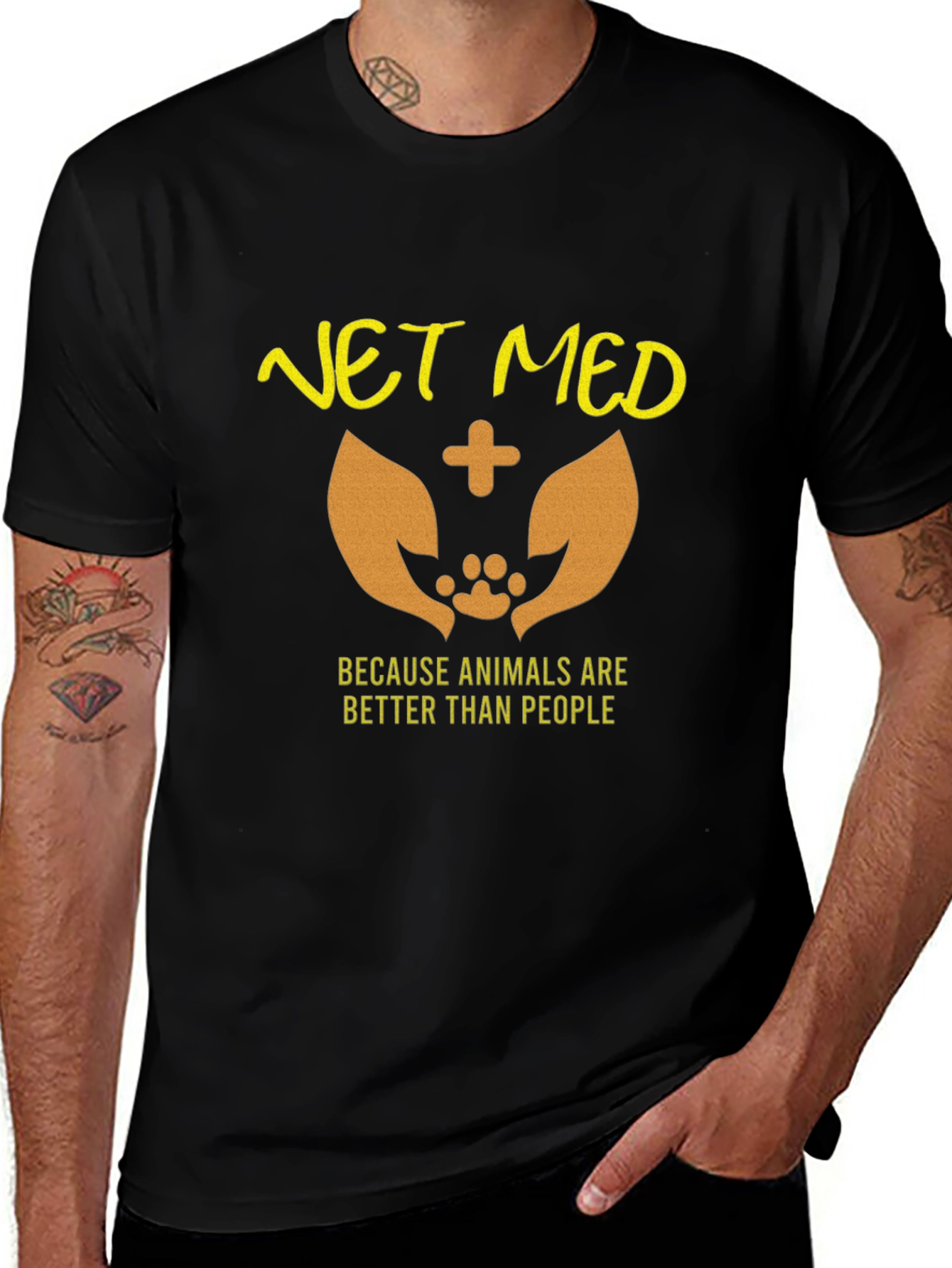 Vet Med Animal Lover Graphic Tee