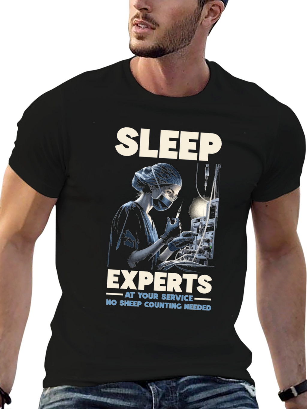 Sleep Expert T-Shirt - Anesthesia Humor Tee