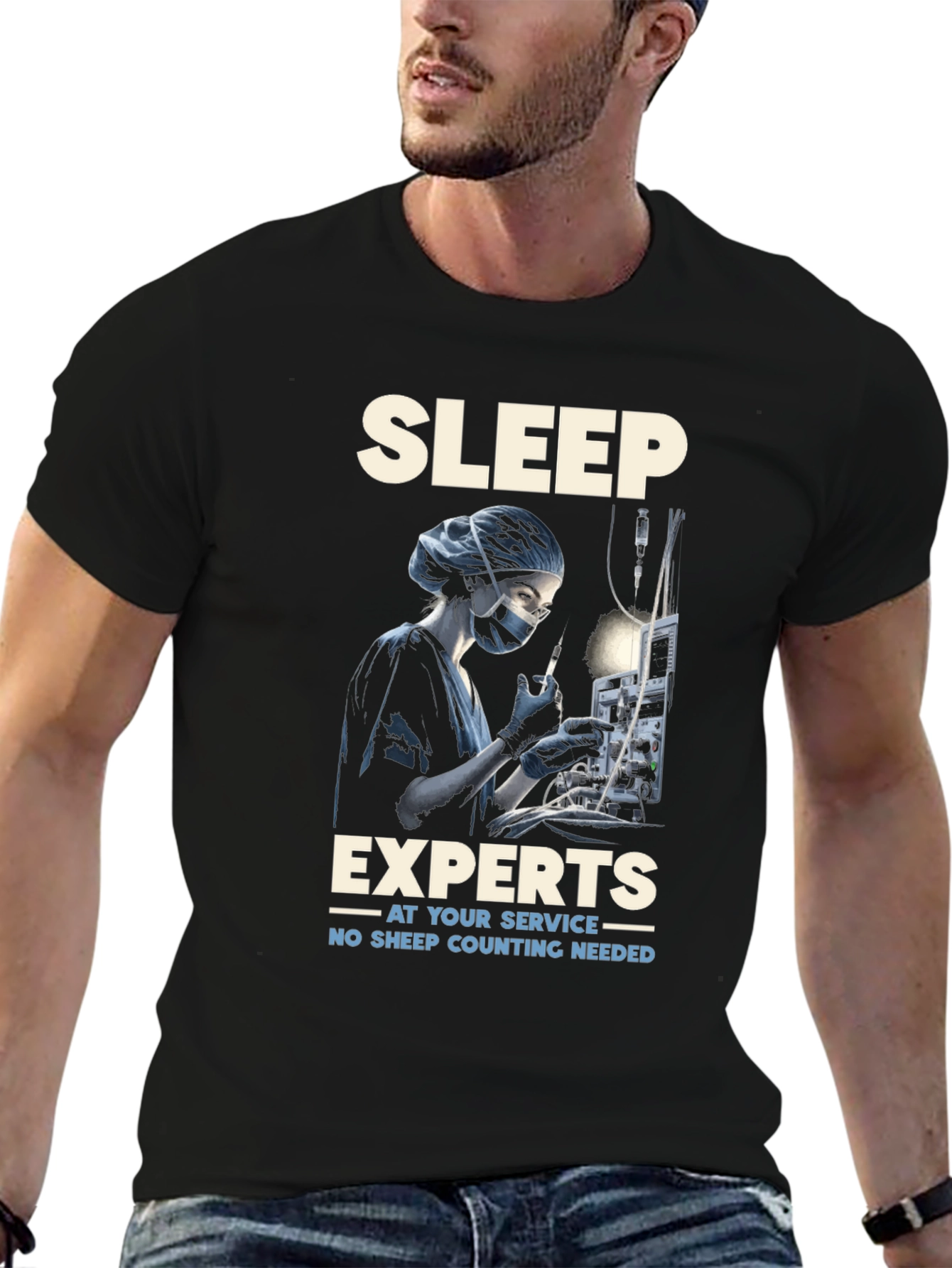 Sleep Expert T-Shirt - Anesthesia Humor Tee