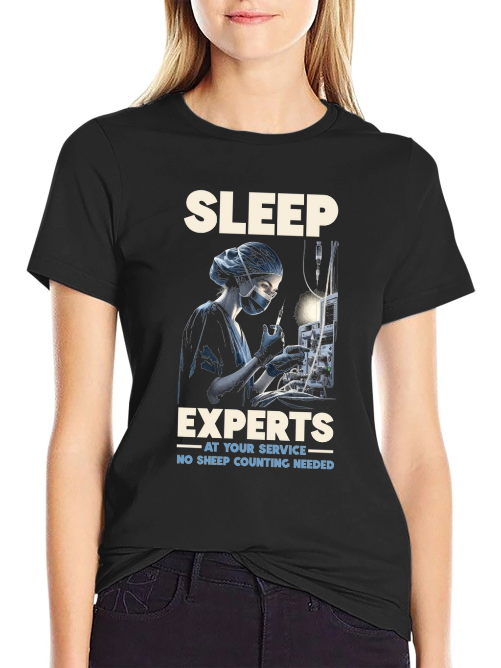 Sleep Expert T-Shirt - Anesthesia Humor Tee