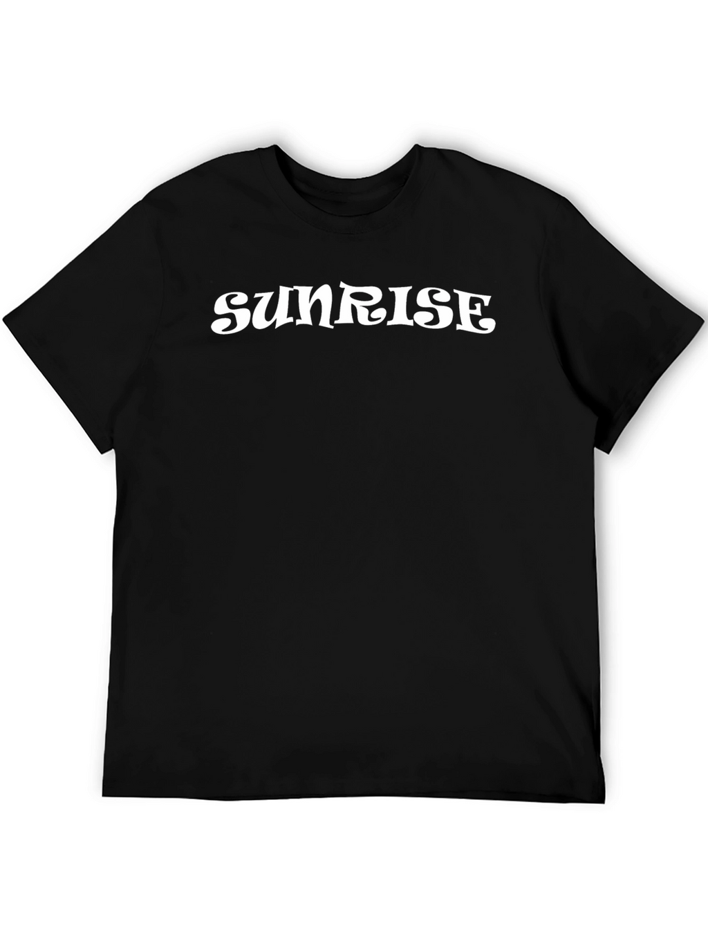 Sunrise Graphic Print Black T-Shirt