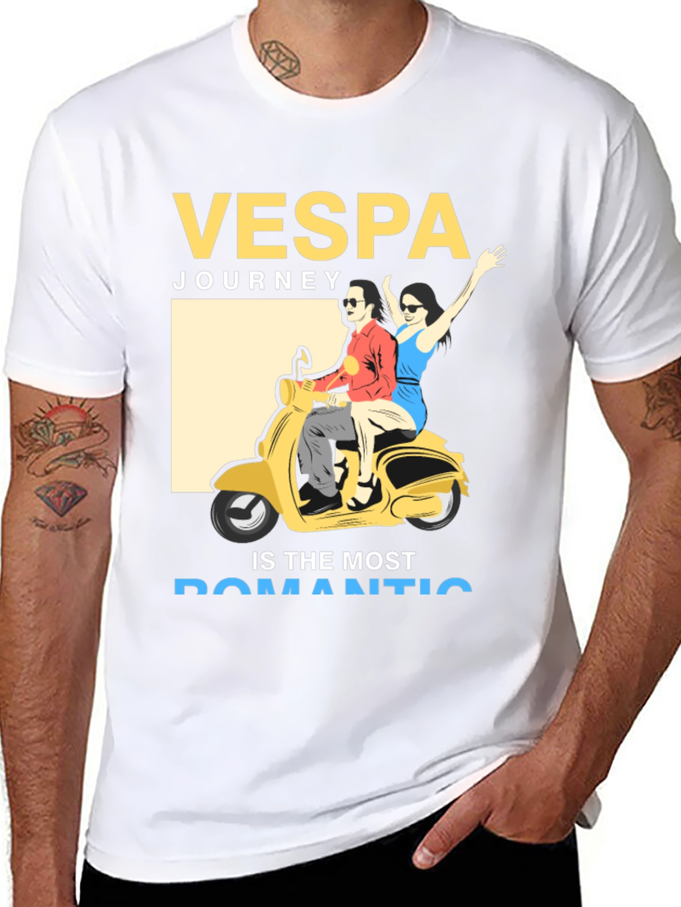 Vespa Journey Romantic T-Shirt