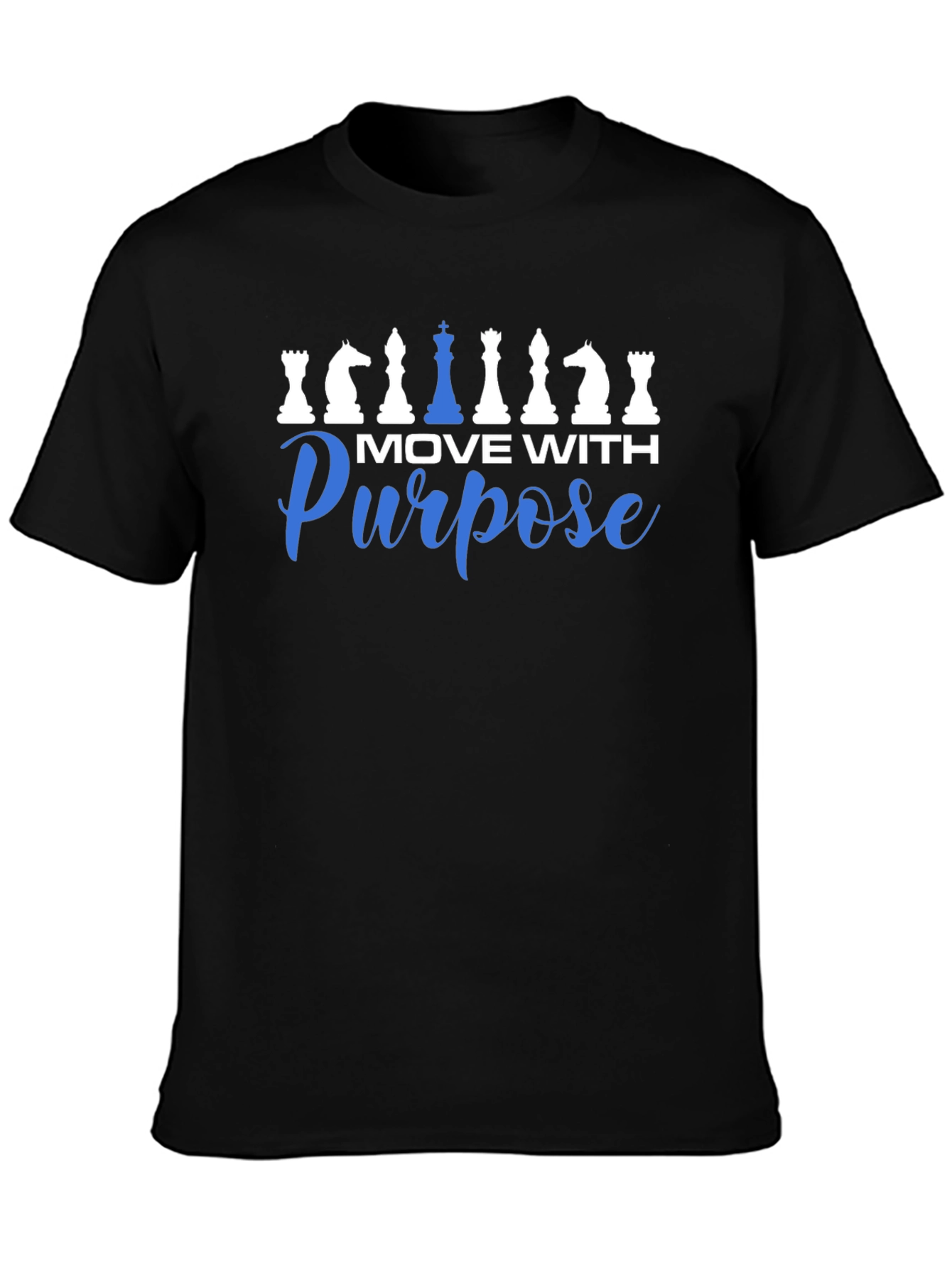 Move With Purpose T-Shirt Chess Design