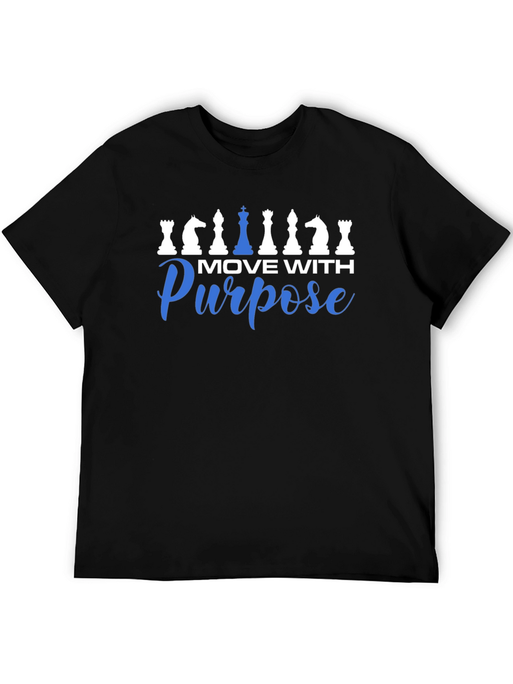 Move With Purpose T-Shirt Chess Design