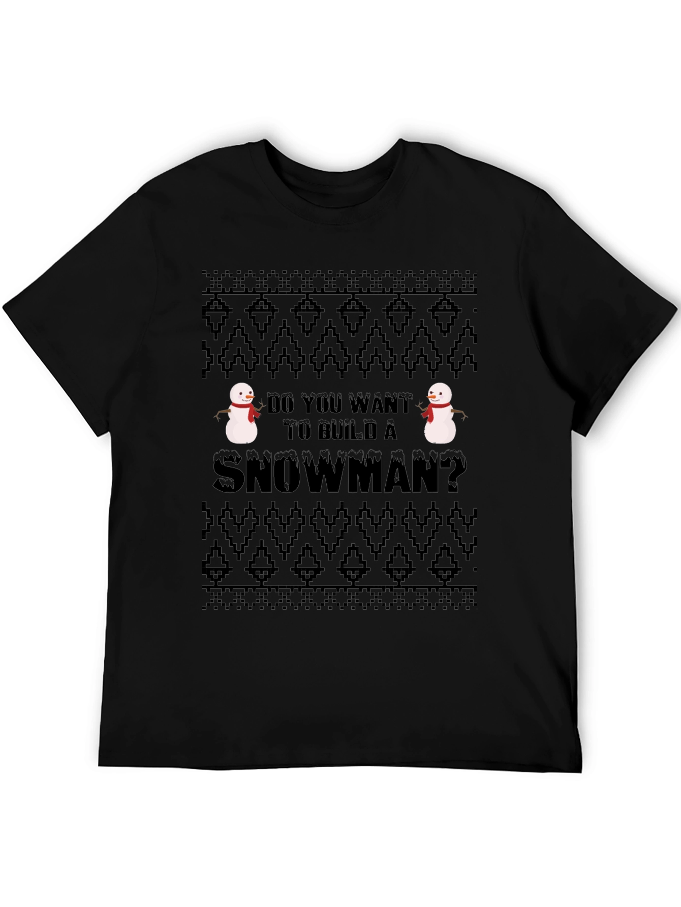 Snowman Build T-Shirt: Fun Holiday Tee