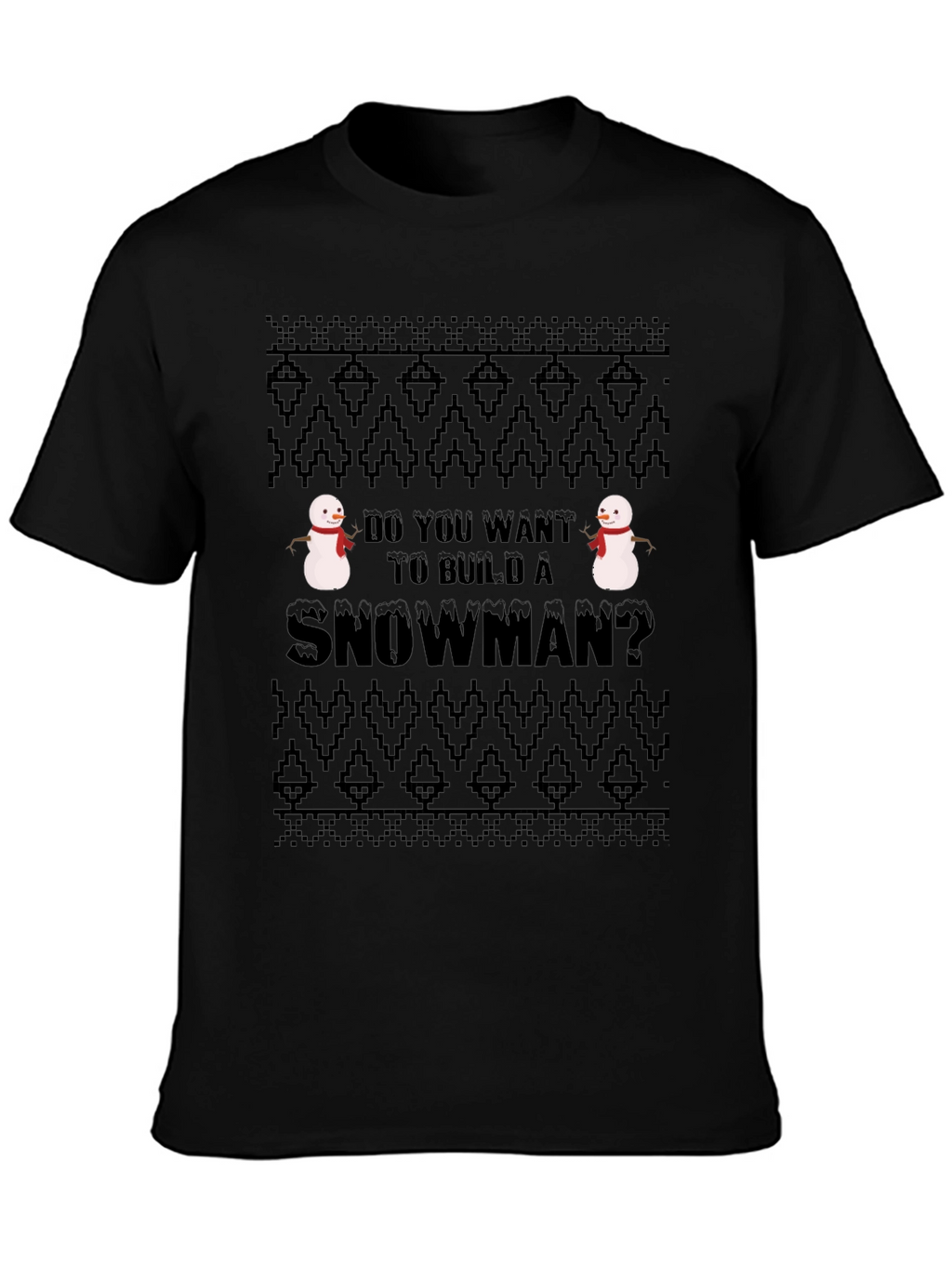 Snowman Build T-Shirt: Fun Holiday Tee