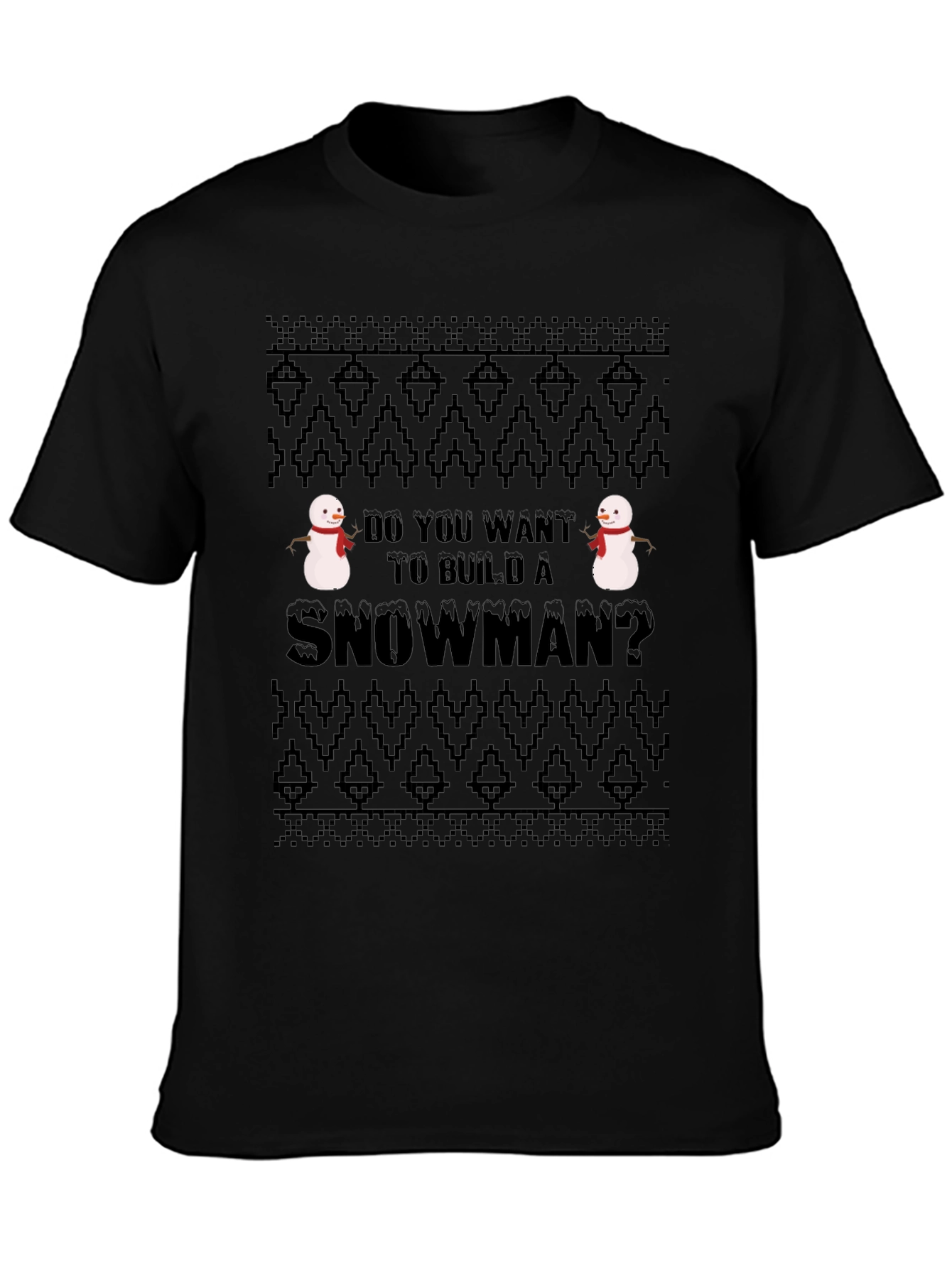 Snowman Build T-Shirt: Fun Holiday Tee