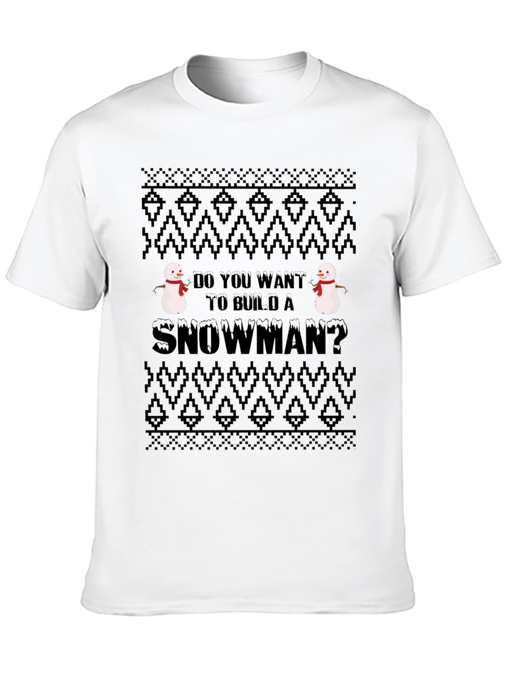 Snowman Build T-Shirt: Fun Holiday Tee
