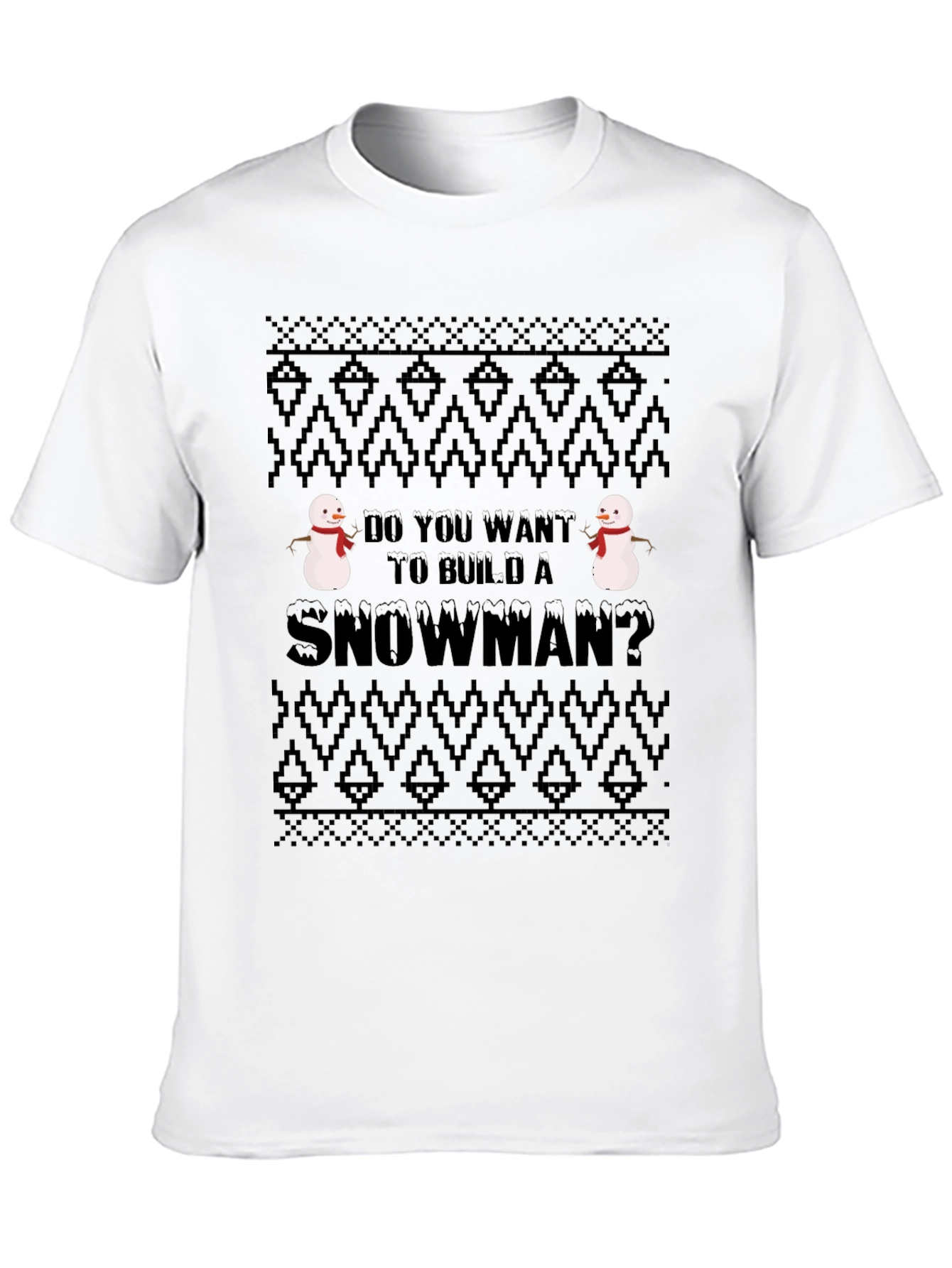 Snowman Build T-Shirt: Fun Holiday Tee