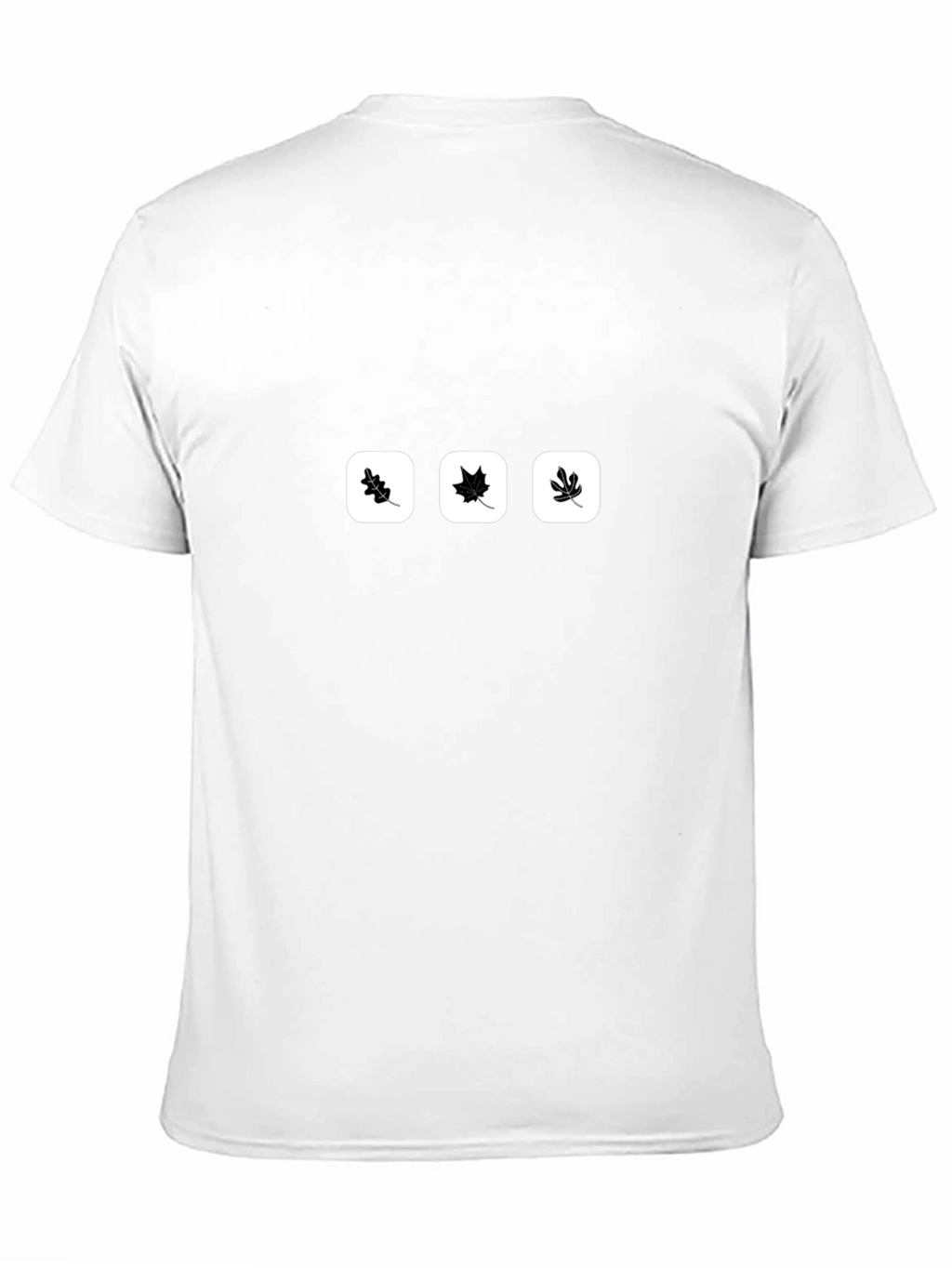 Modern Leaves Graphic T-Shirt - Black