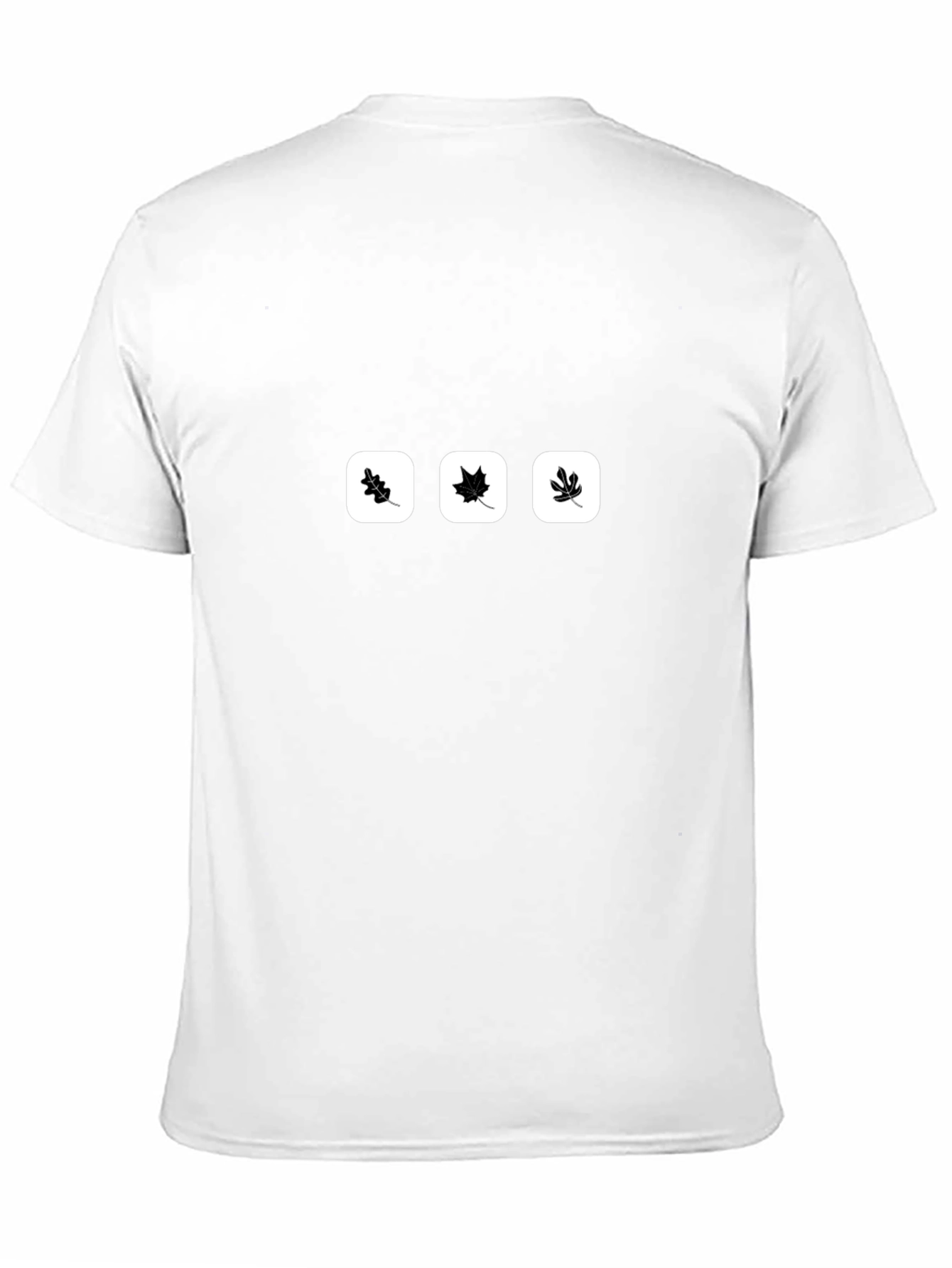 Modern Leaves Graphic T-Shirt - Black