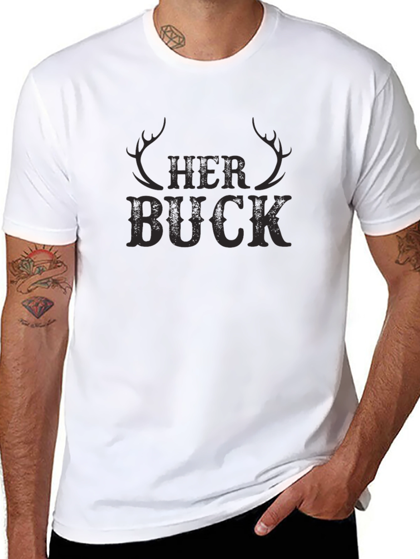 Her Buck T-Shirt - Hunting Couple Tee