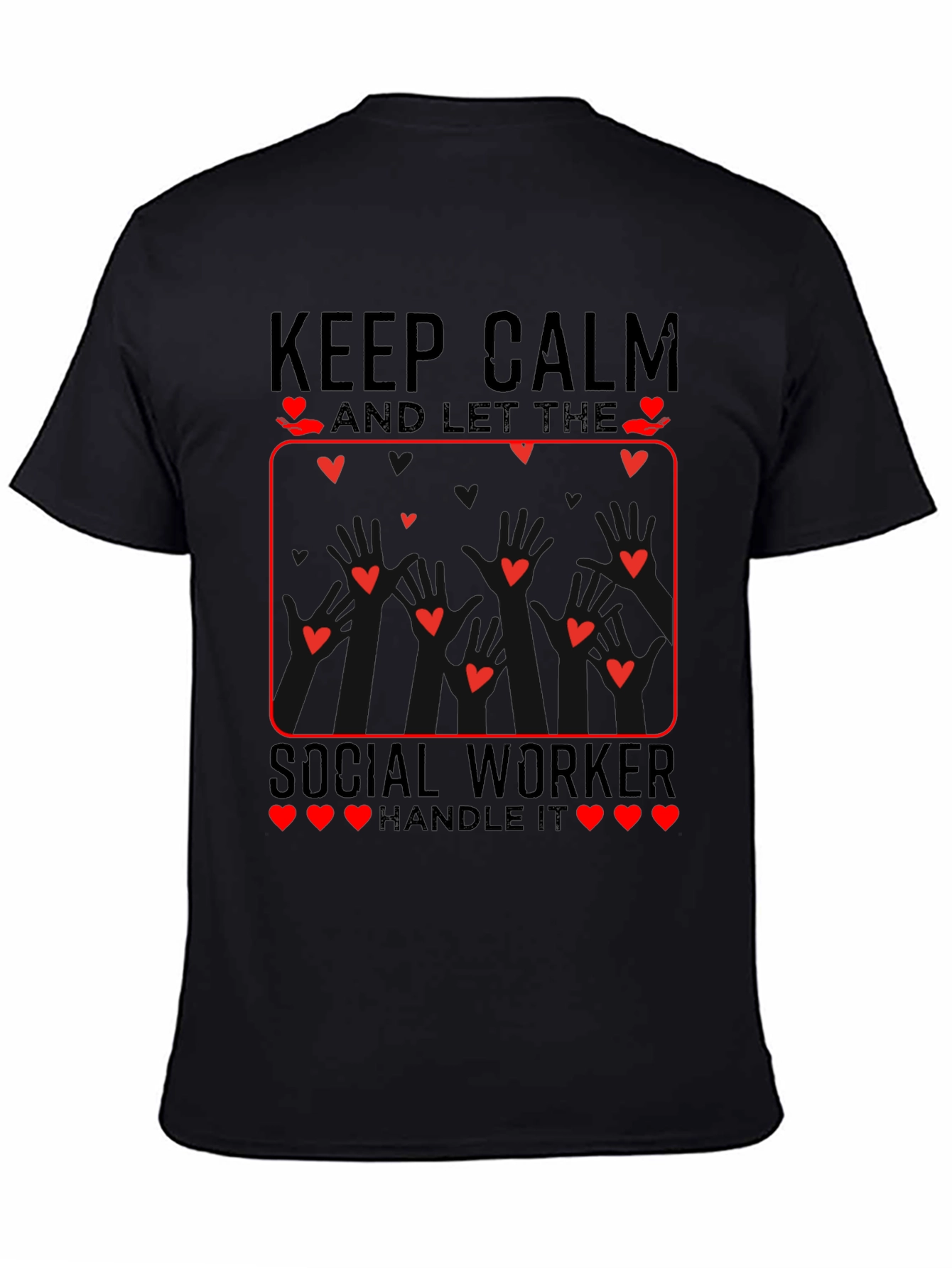 Keep Calm Social Worker Heart T-Shirt