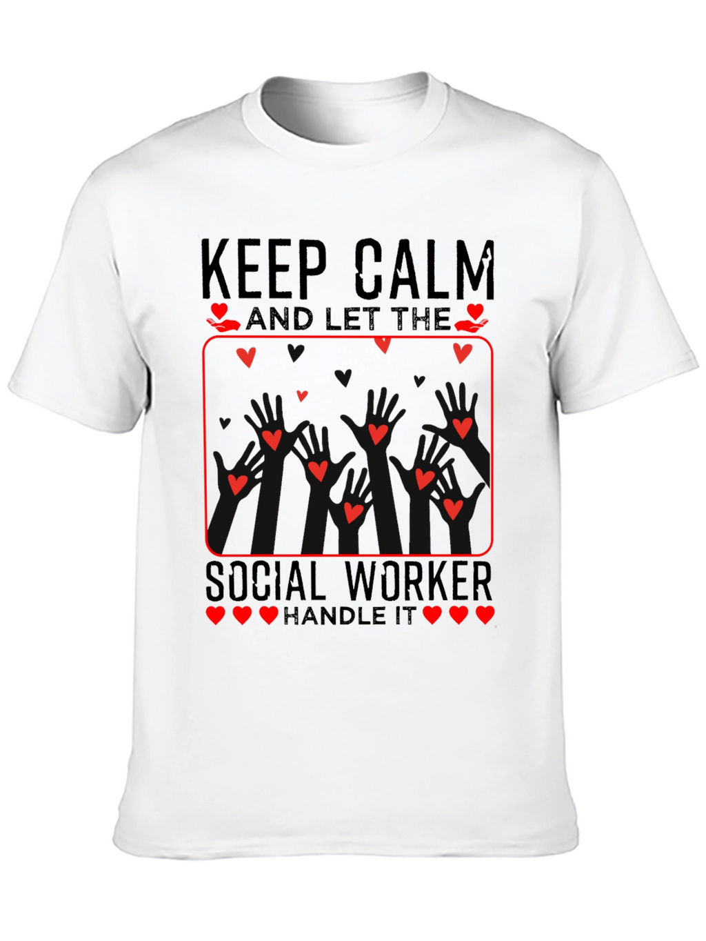 Keep Calm Social Worker Heart T-Shirt