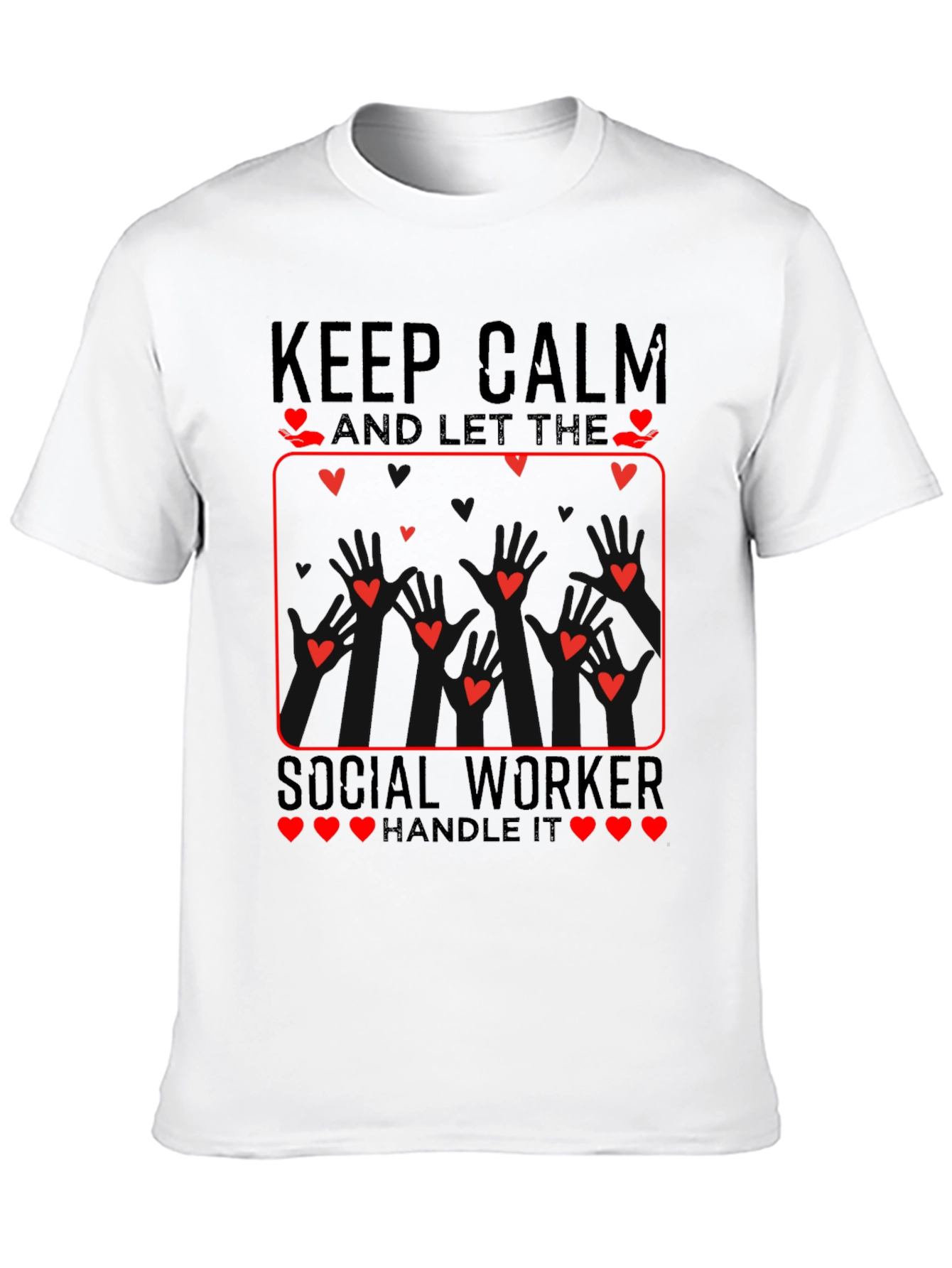 Keep Calm Social Worker Heart T-Shirt