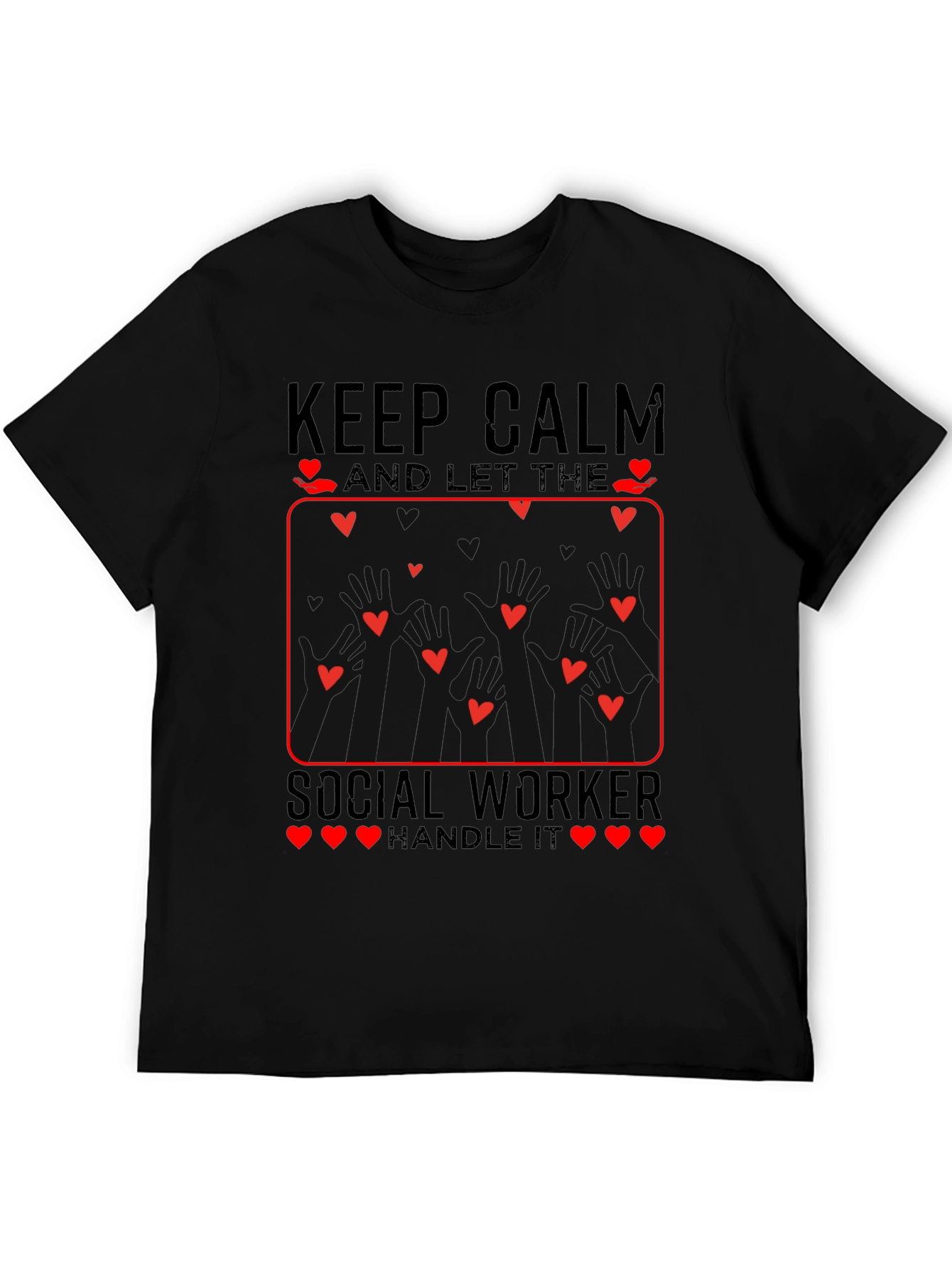 Keep Calm Social Worker Heart T-Shirt