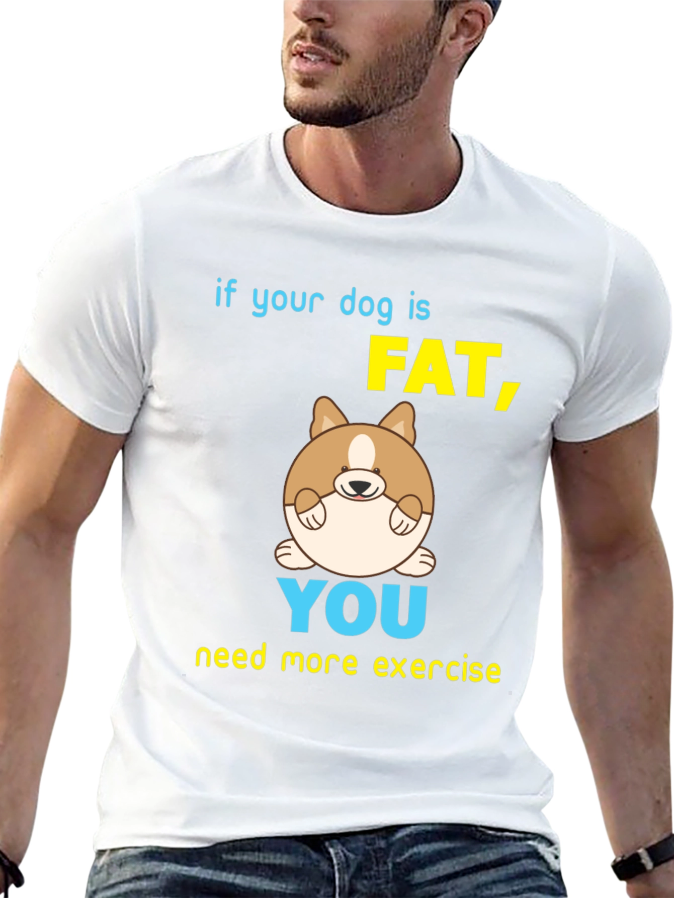 If Your Dog Is Fat Funny Graphic T-Shirt
