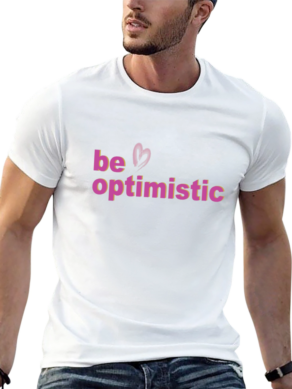 Be Optimistic Graphic Tee - Stylish Comfort