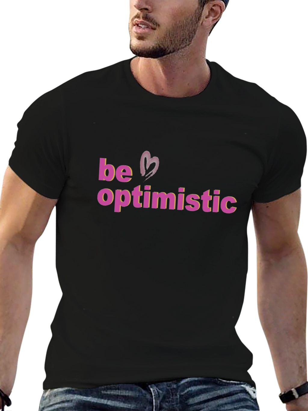 Be Optimistic Graphic Tee - Stylish Comfort