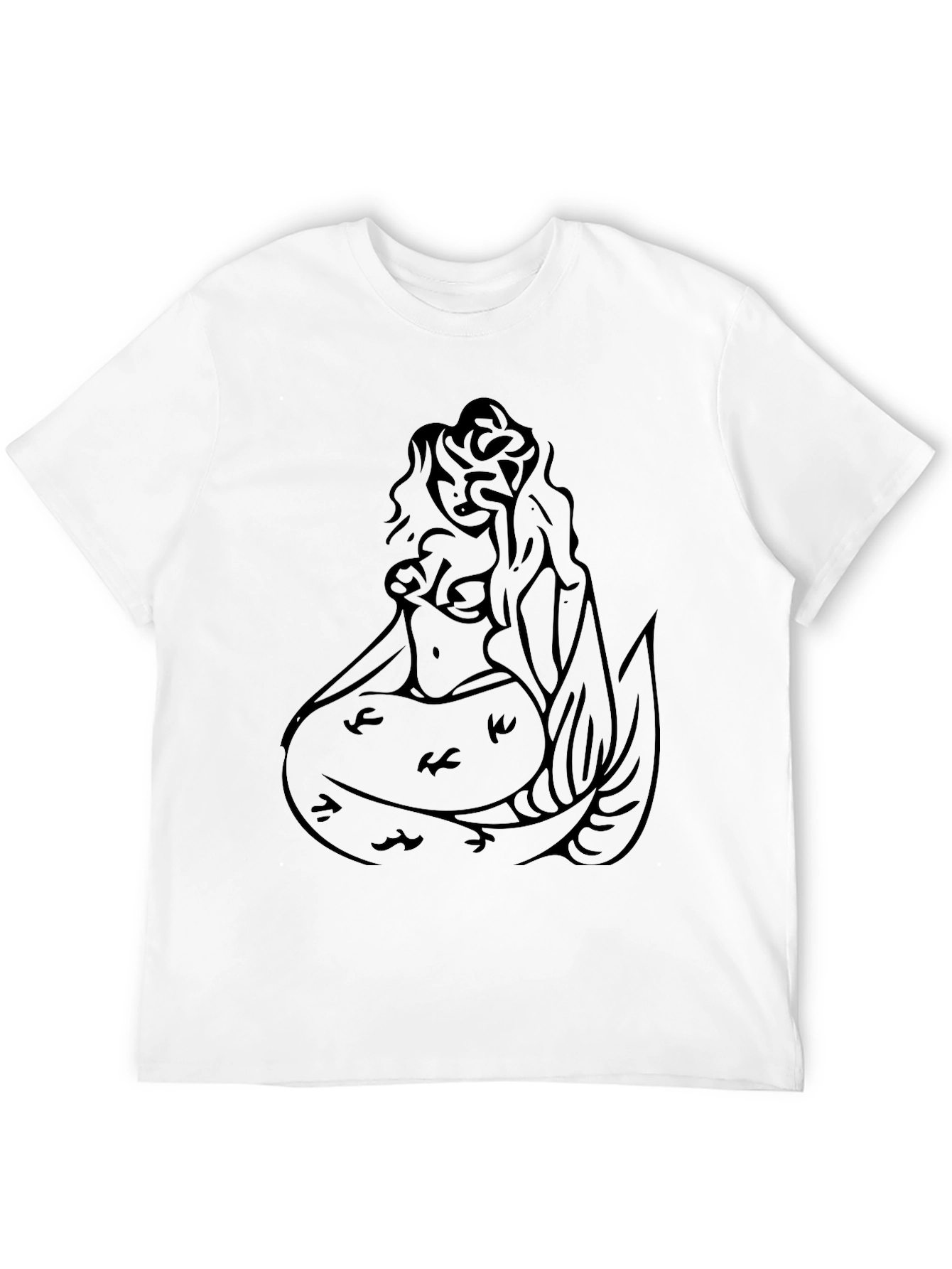 Black Mermaid Graphic Tee