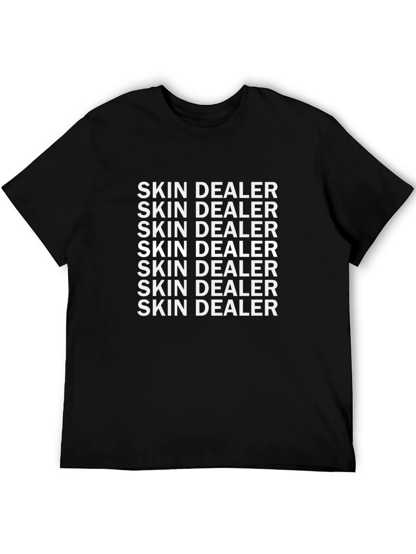 Skin Dealer Graphic Print Black T-Shirt