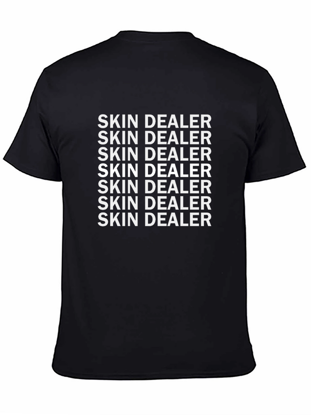 Skin Dealer Graphic Print Black T-Shirt