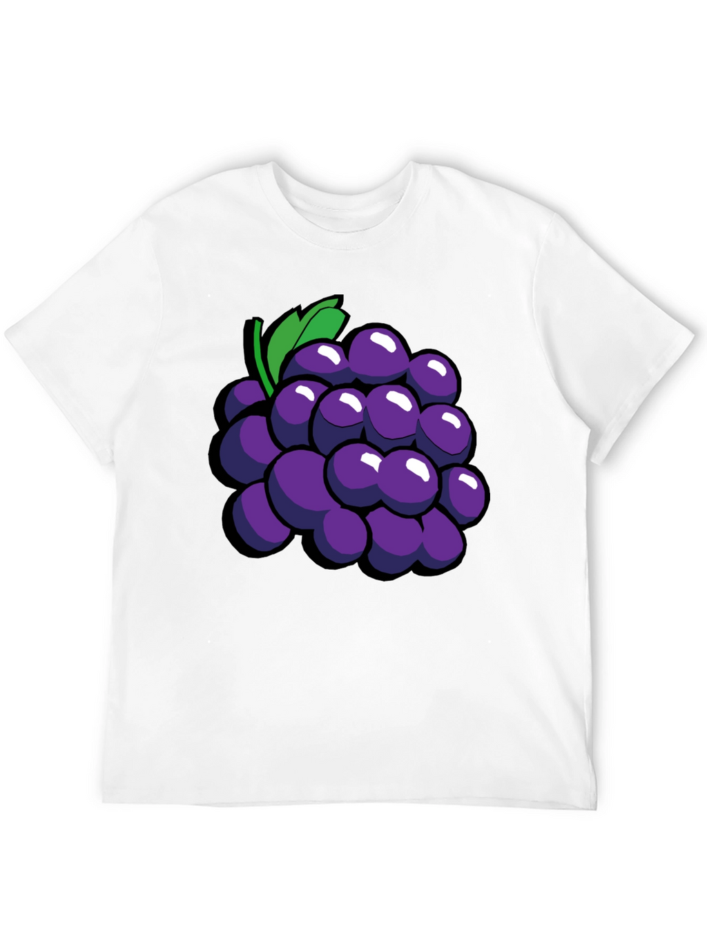 Grapes Graphic Tee - Fun Fruit Design T-Shirt