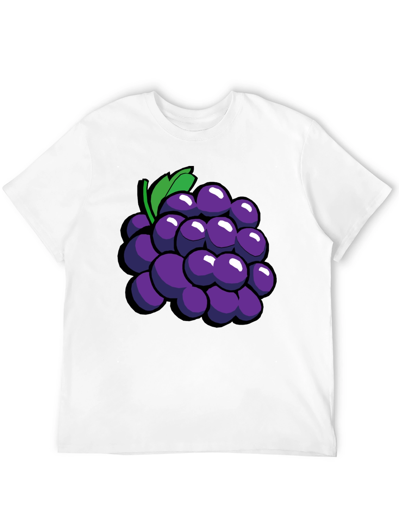 Grapes Graphic Tee - Fun Fruit Design T-Shirt