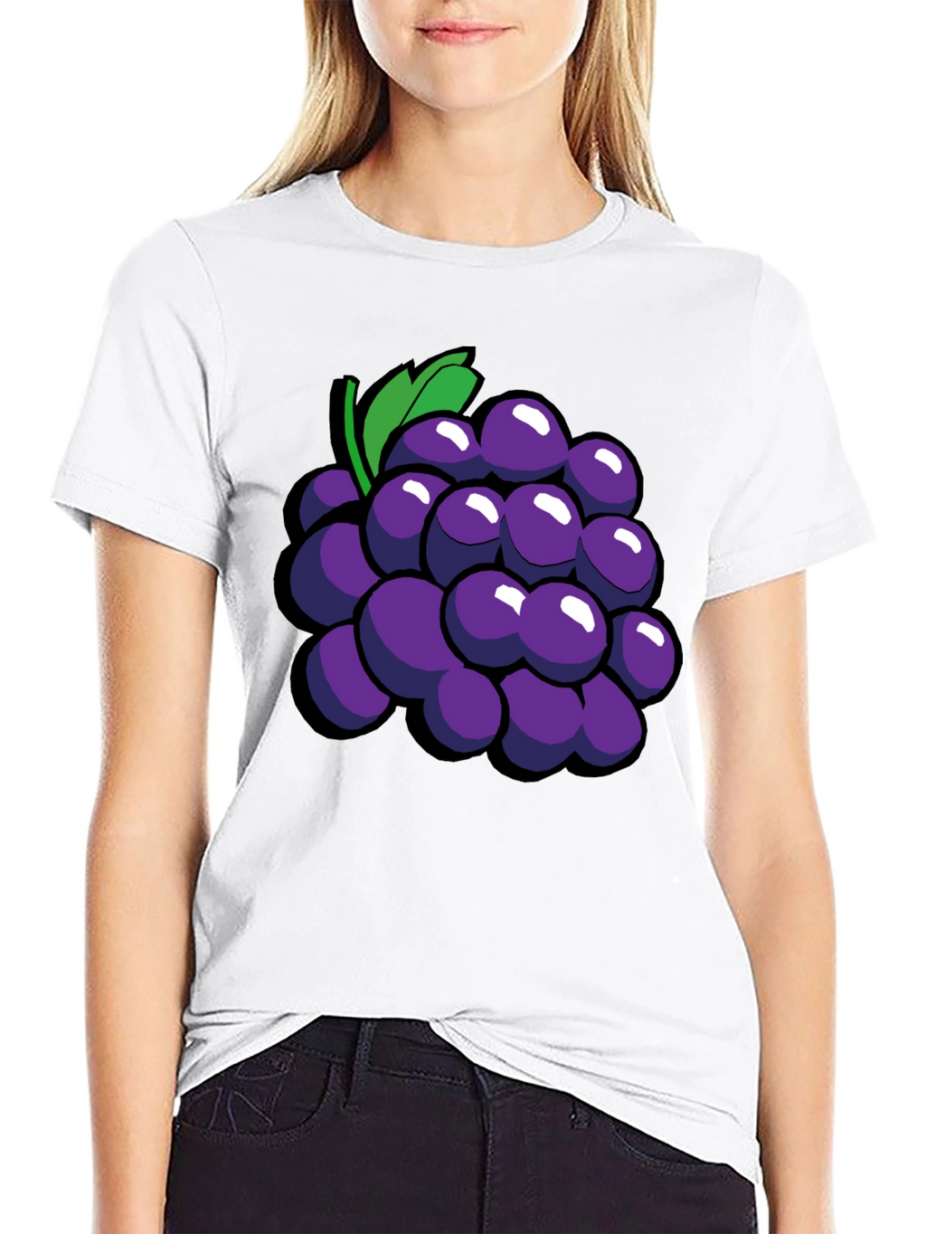Grapes Graphic Tee - Fun Fruit Design T-Shirt