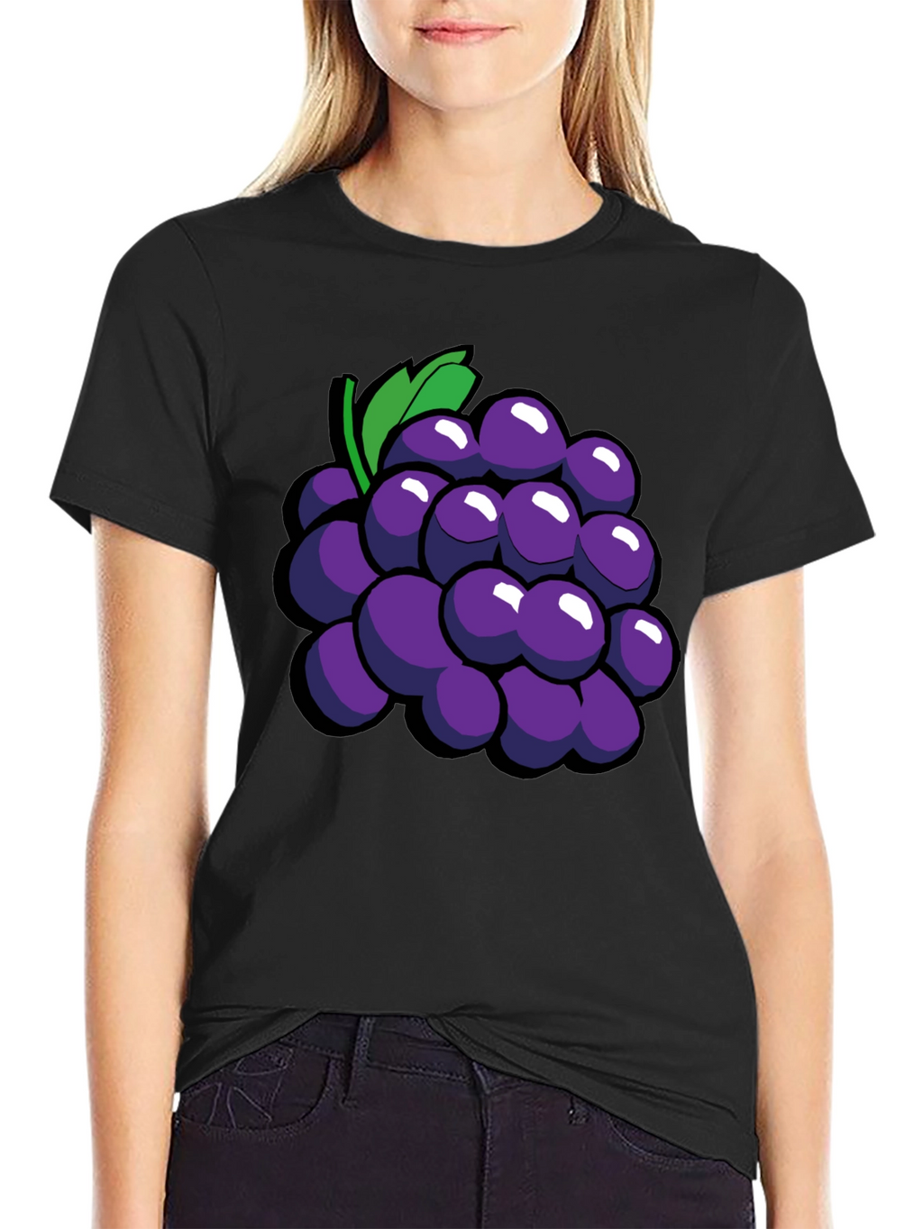 Grapes Graphic Tee - Fun Fruit Design T-Shirt