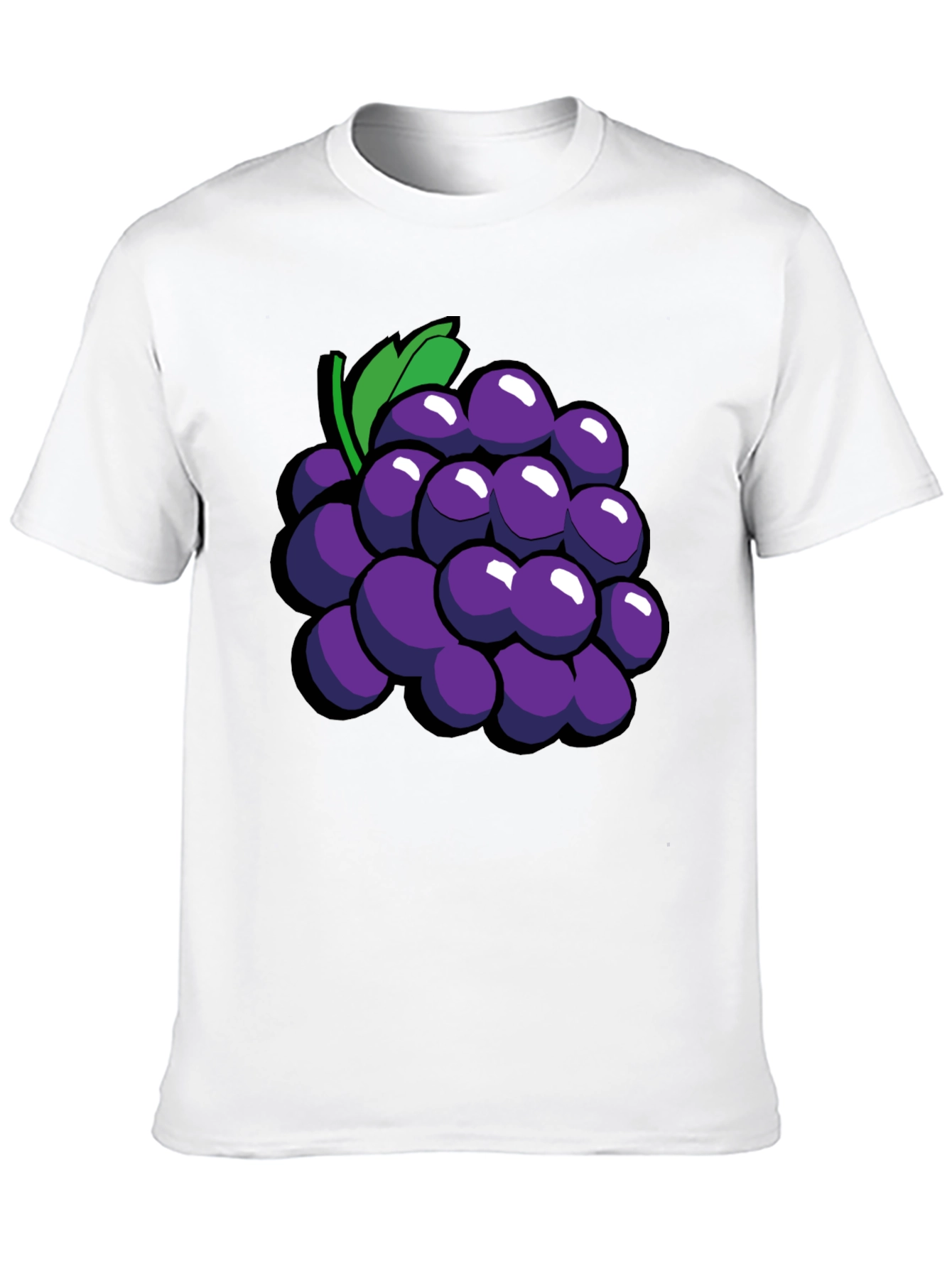 Grapes Graphic Tee - Fun Fruit Design T-Shirt