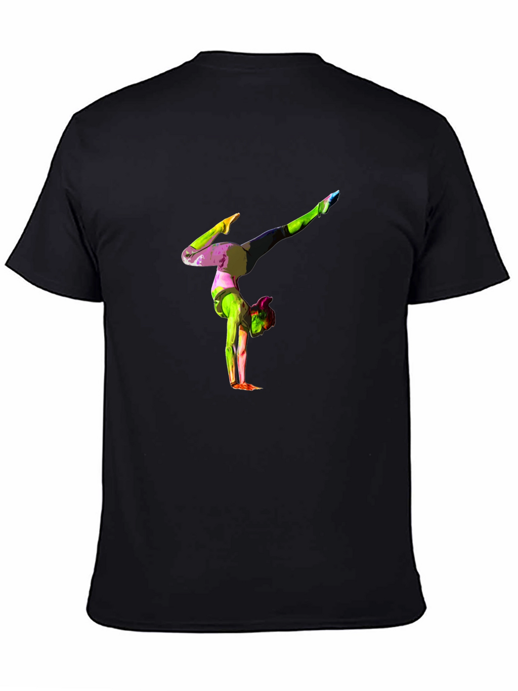 Gymnast Graphic Black T-Shirt