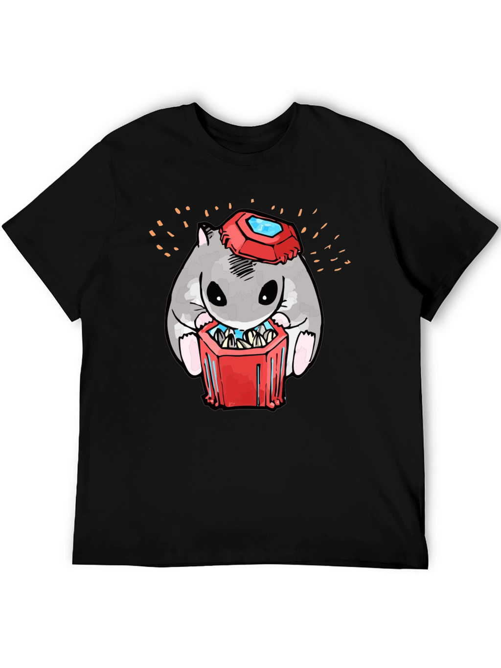 Hamster T-Shirt with Gemstone Hat