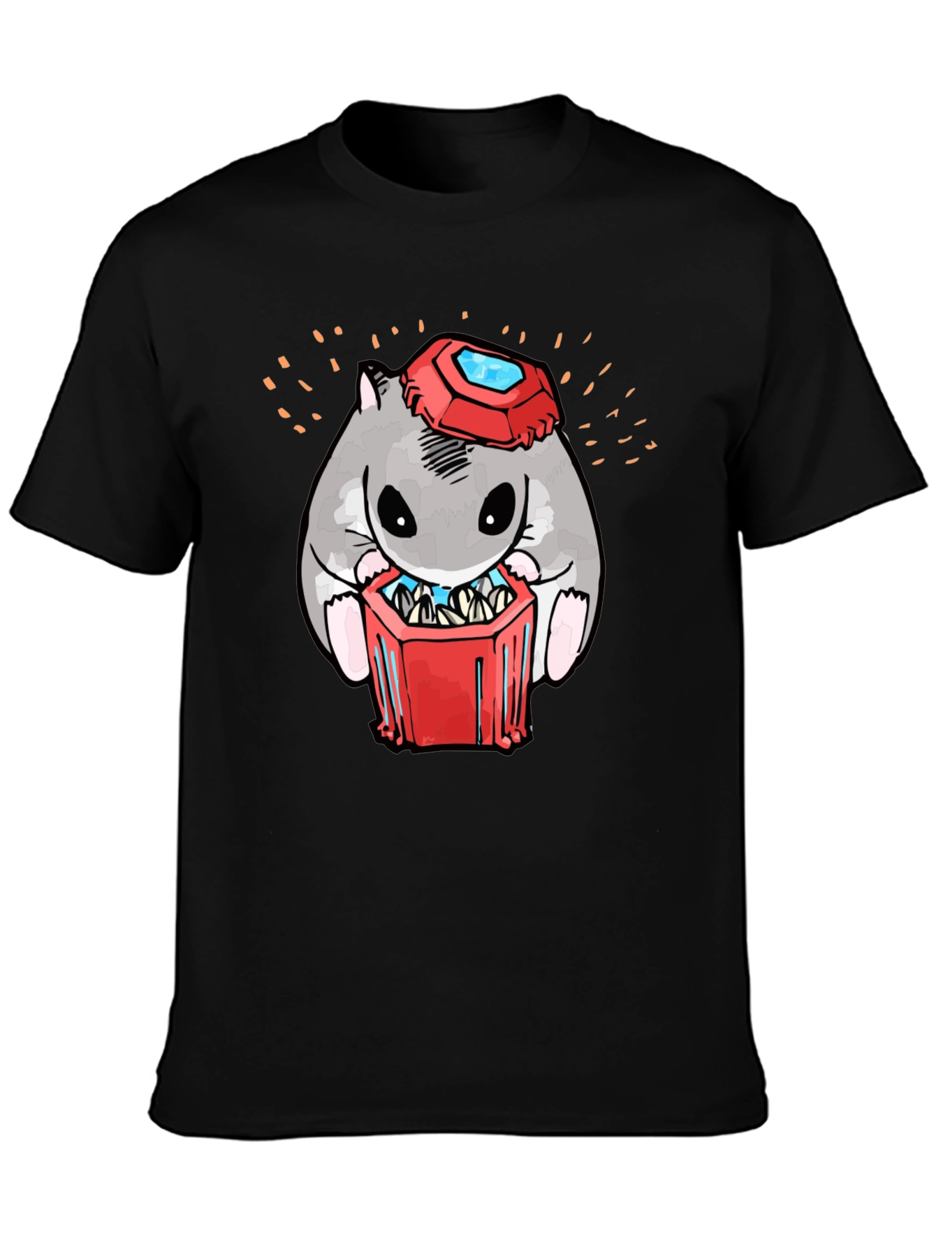 Hamster T-Shirt with Gemstone Hat