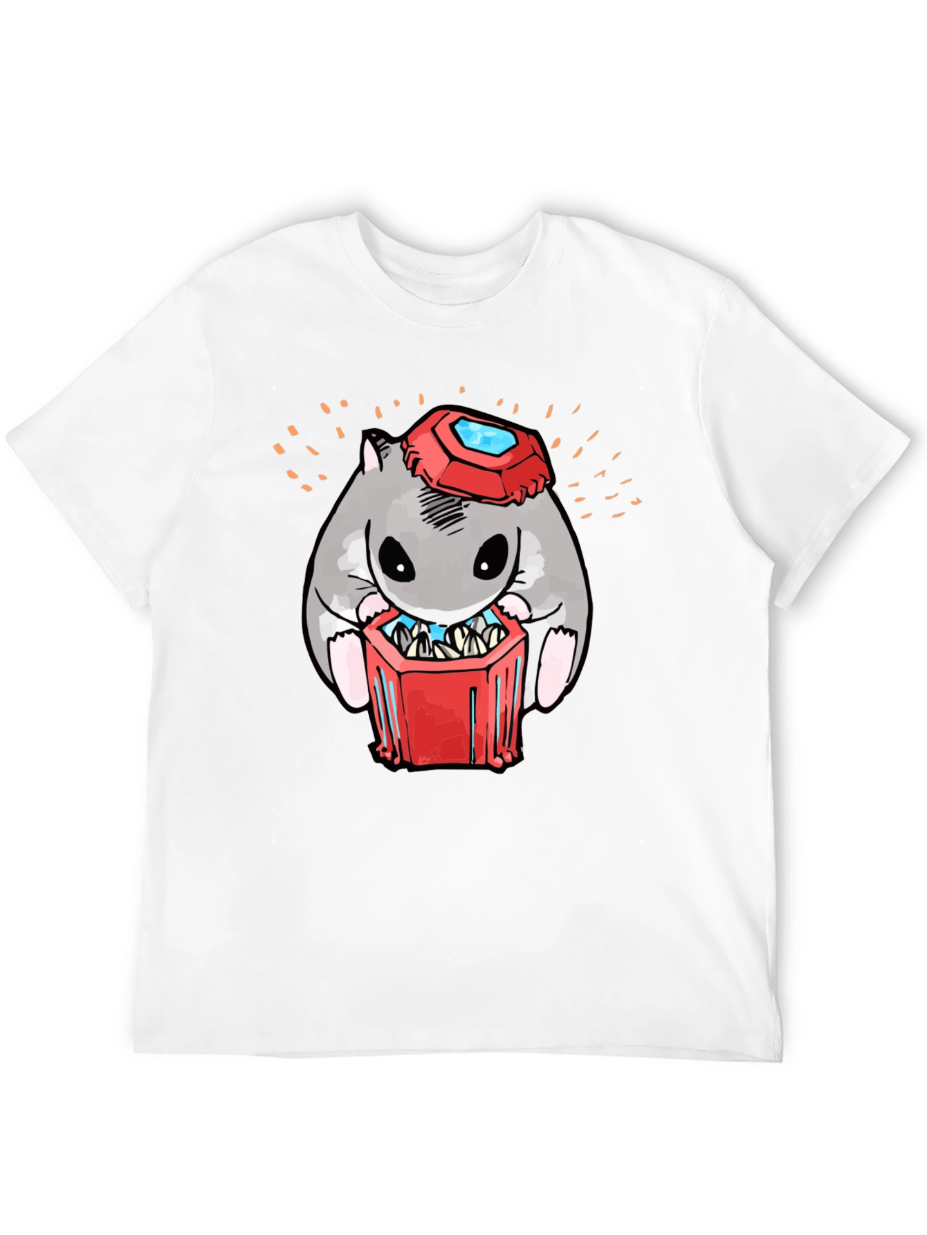 Hamster T-Shirt with Gemstone Hat