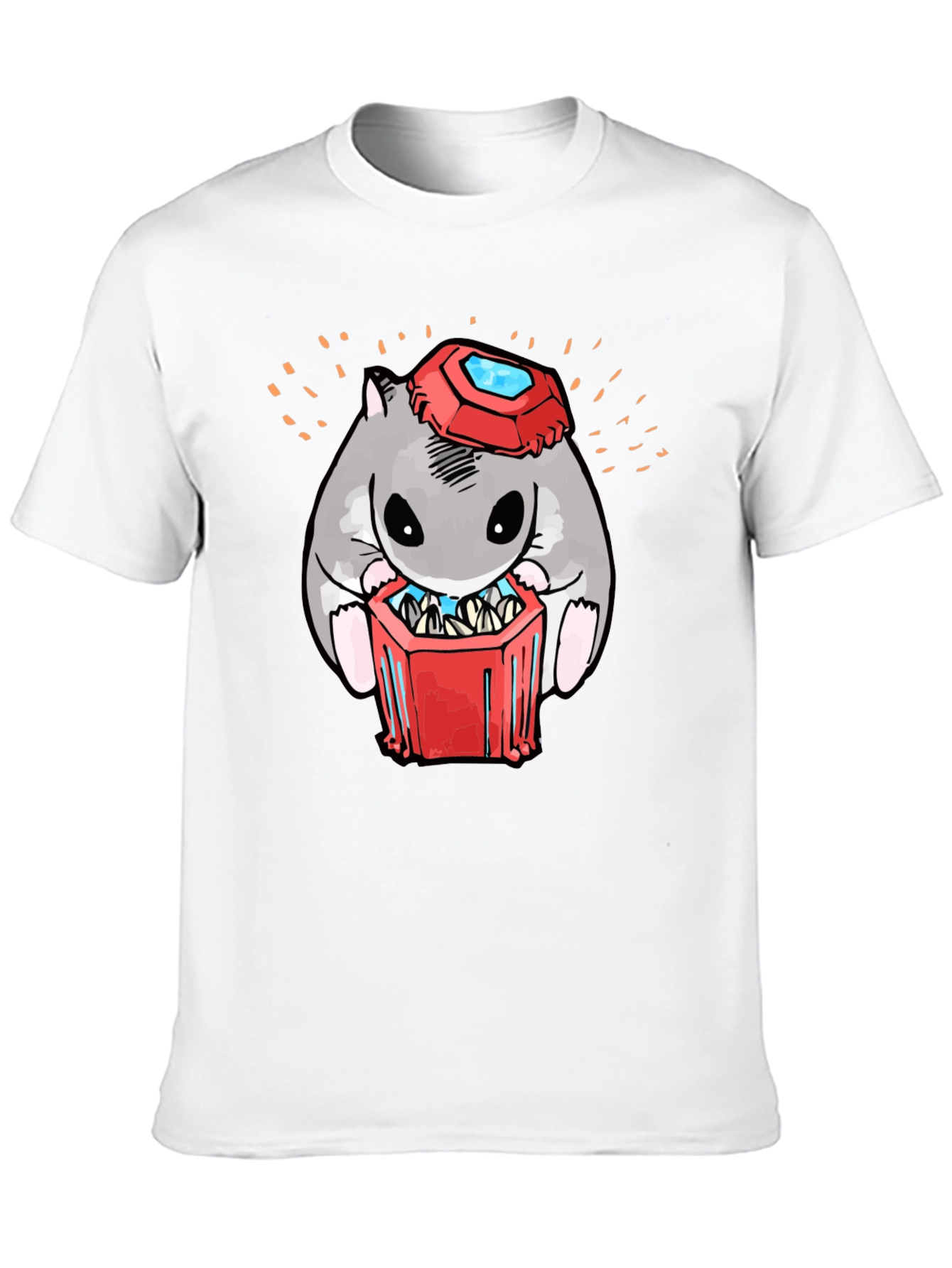 Hamster T-Shirt with Gemstone Hat
