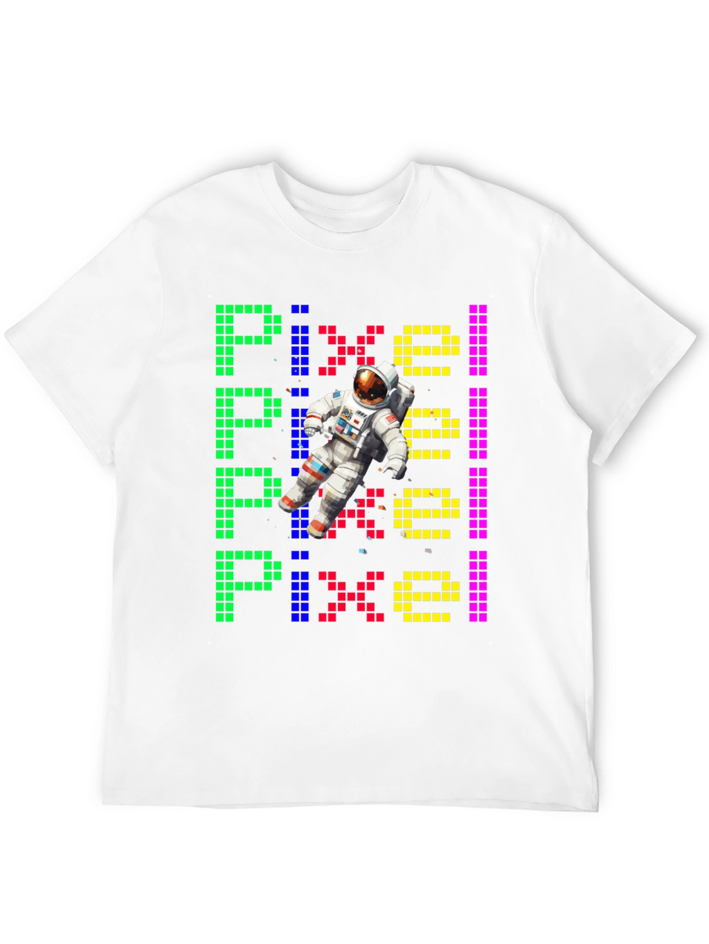 Pixel Astronaut Graphic Tee - Unique Design