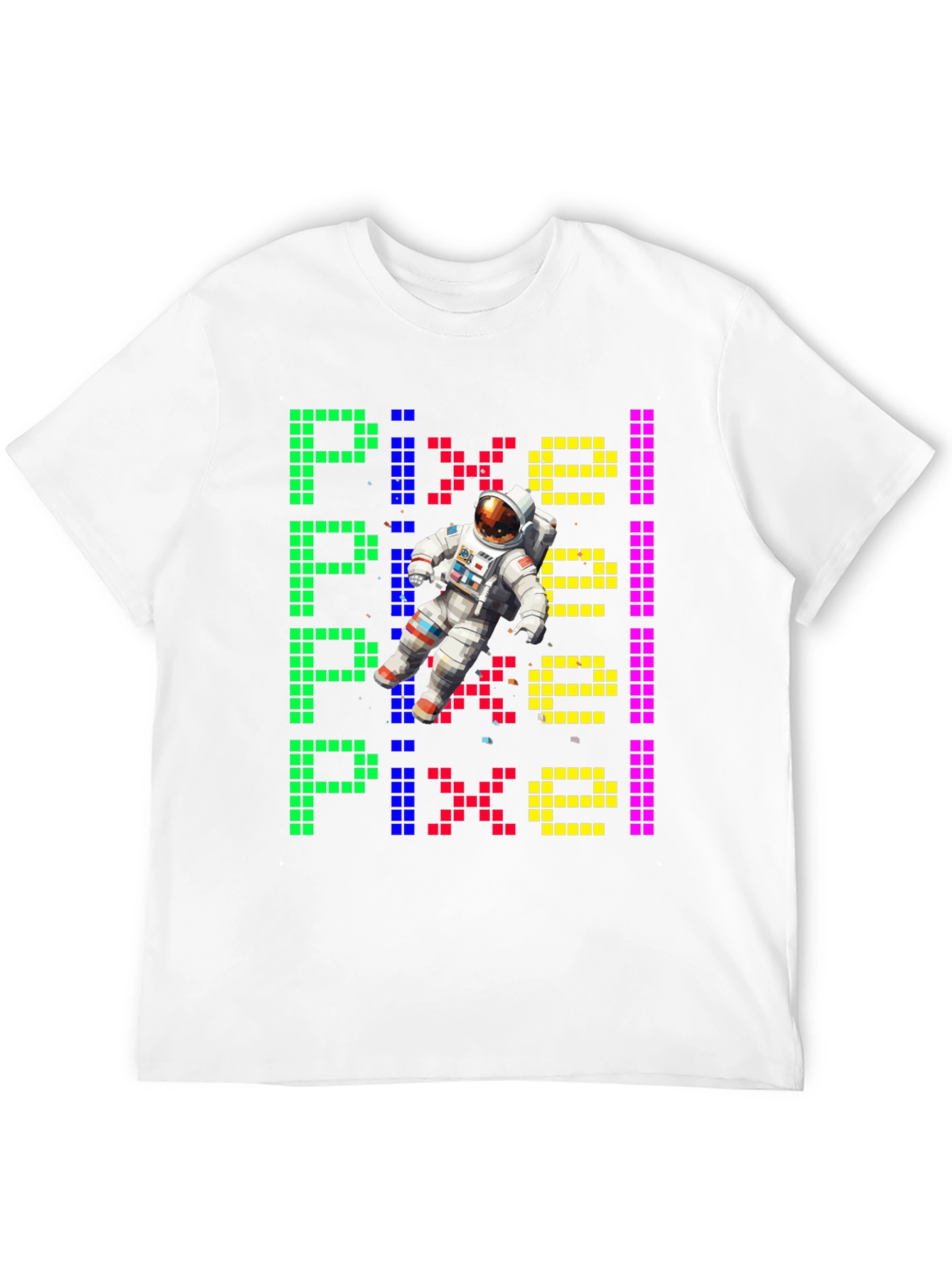Pixel Astronaut Graphic Tee - Unique Design