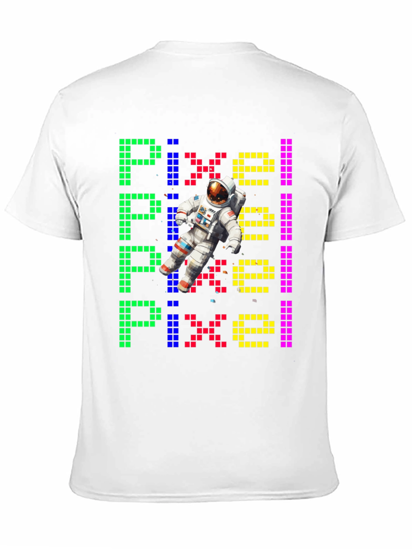 Pixel Astronaut Graphic Tee - Unique Design