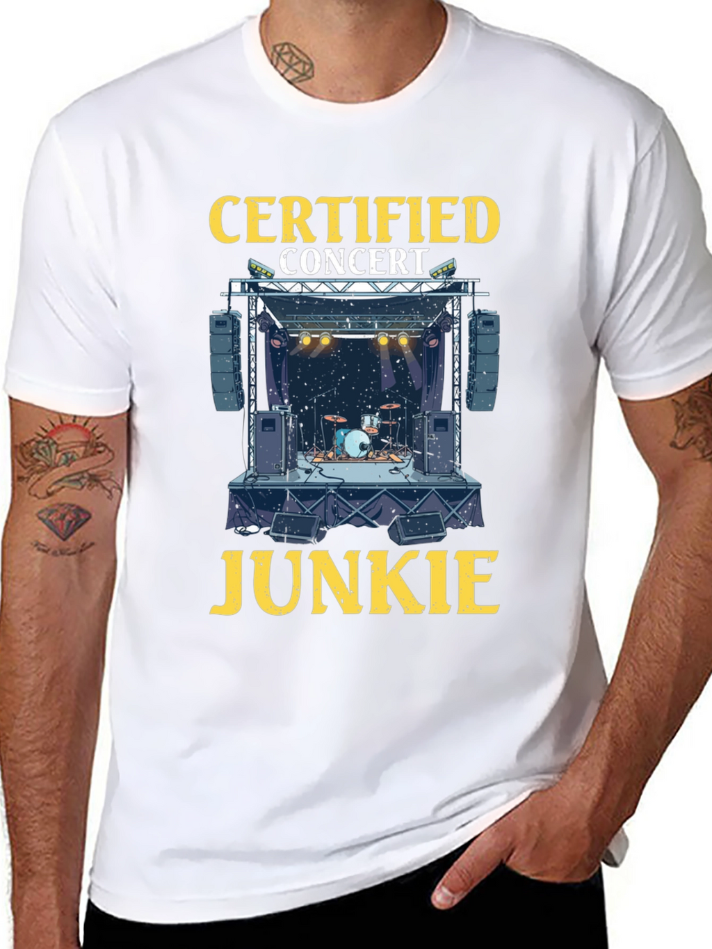 Certified Concert Junkie Graphic T-Shirt