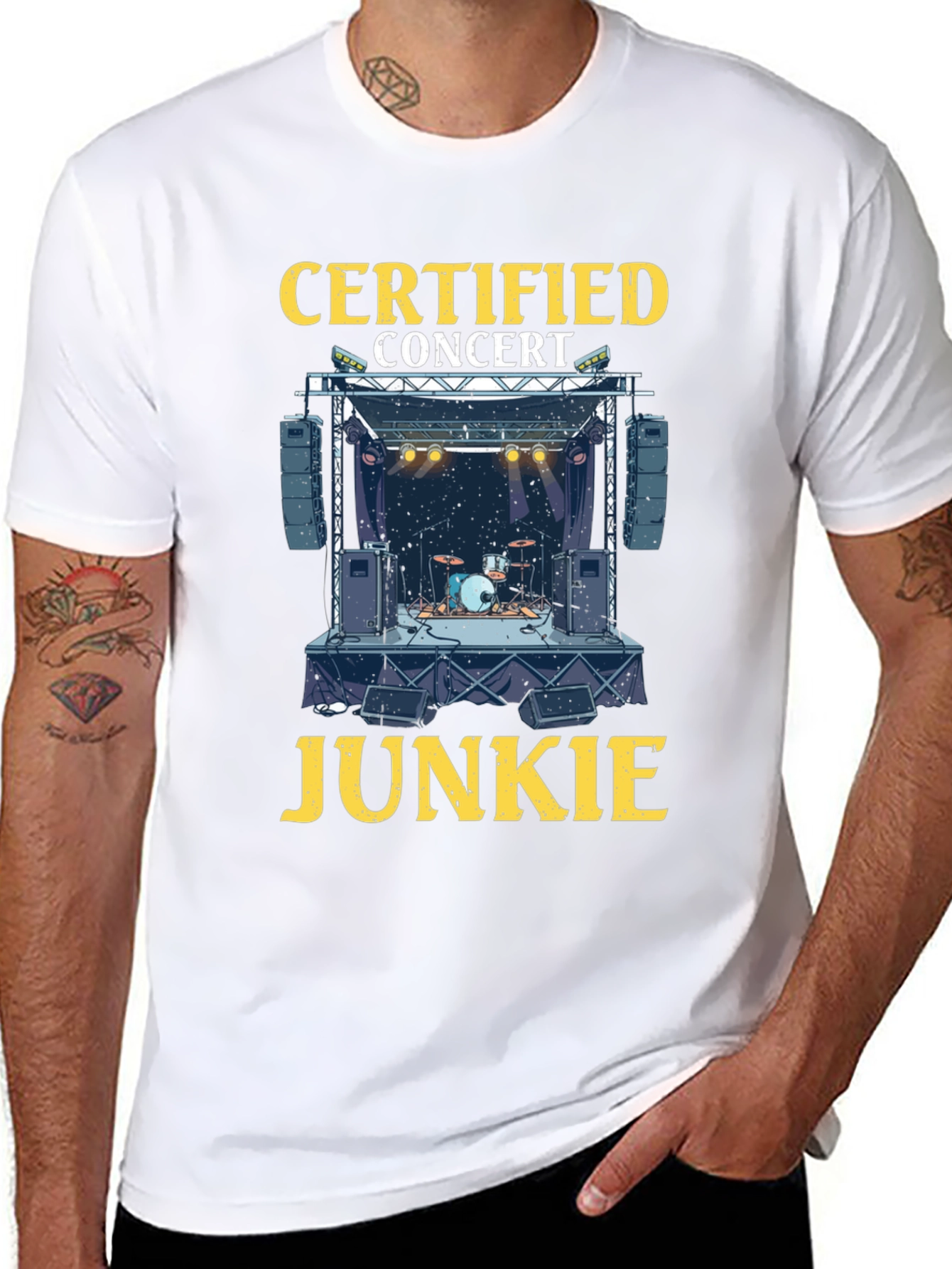 Certified Concert Junkie Graphic T-Shirt