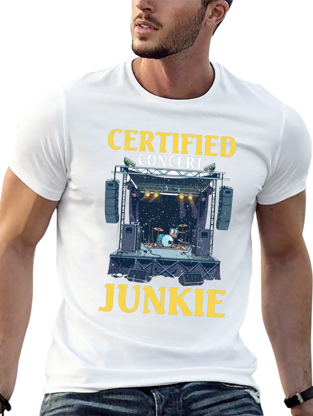 Certified Concert Junkie Graphic T-Shirt