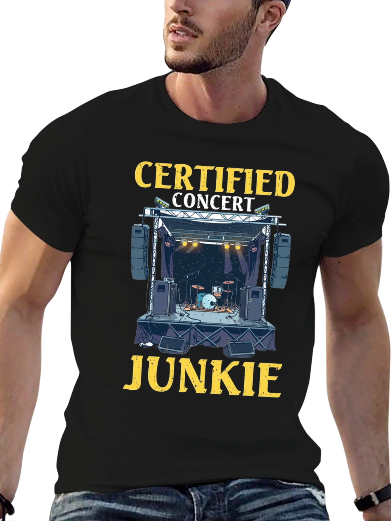 Certified Concert Junkie Graphic T-Shirt