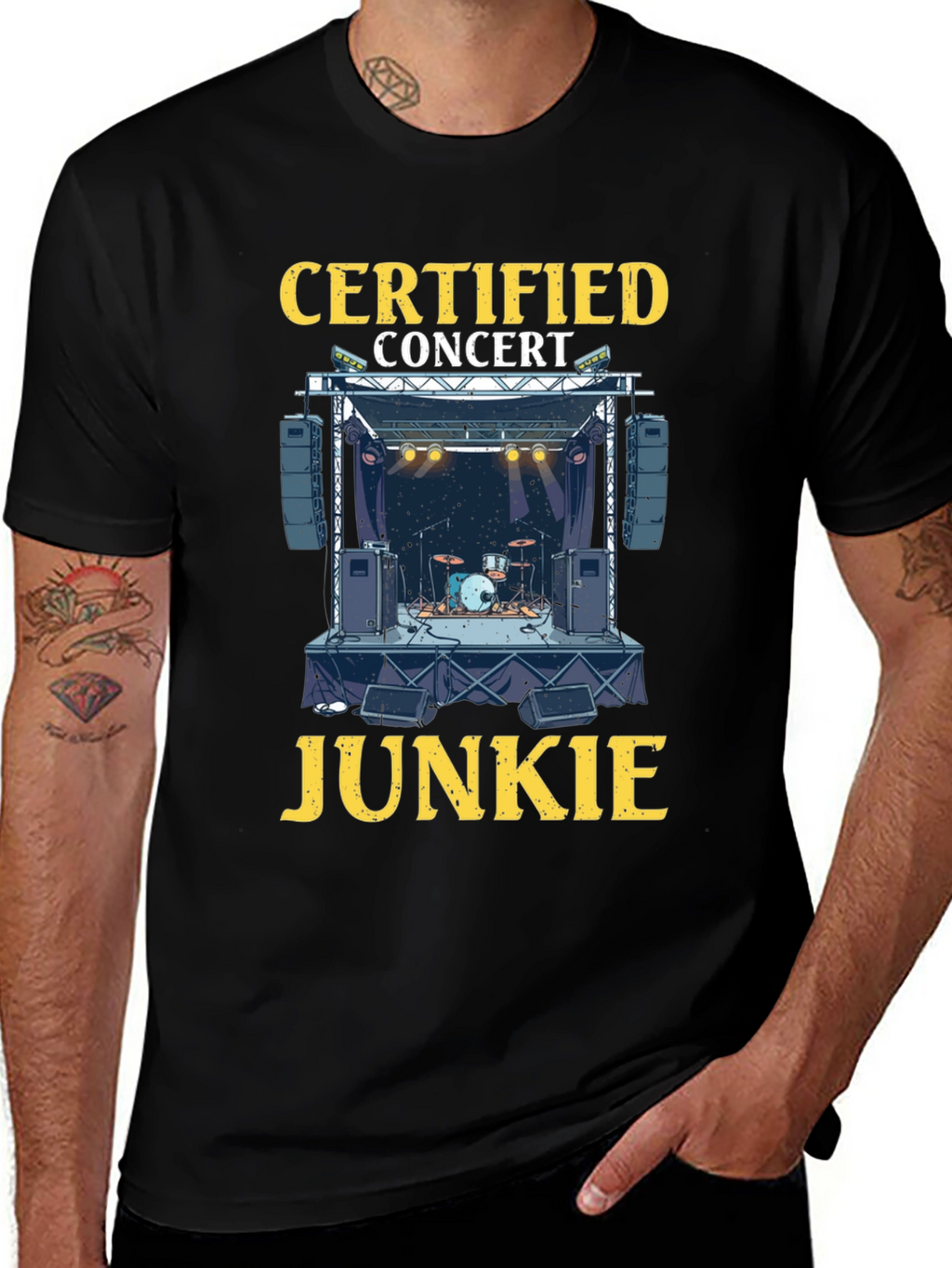 Certified Concert Junkie Graphic T-Shirt
