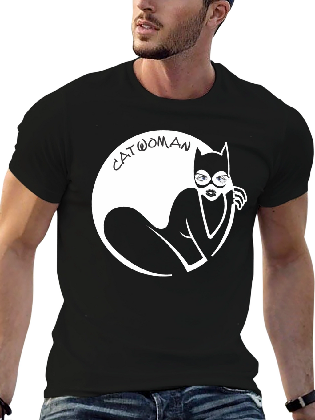 Catwoman Graphic T-Shirt - Black