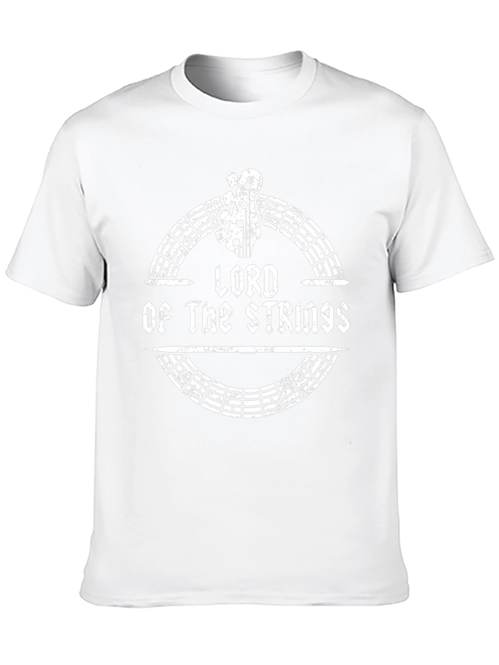Lord of the Strings Black Graphic T-Shirt