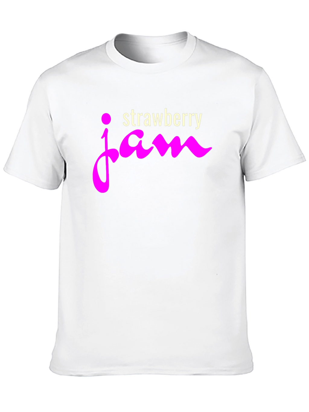 Strawberry Jam Graphic Tee - Casual Black T-Shirt
