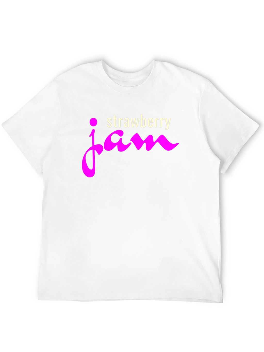 Strawberry Jam Graphic Tee - Casual Black T-Shirt